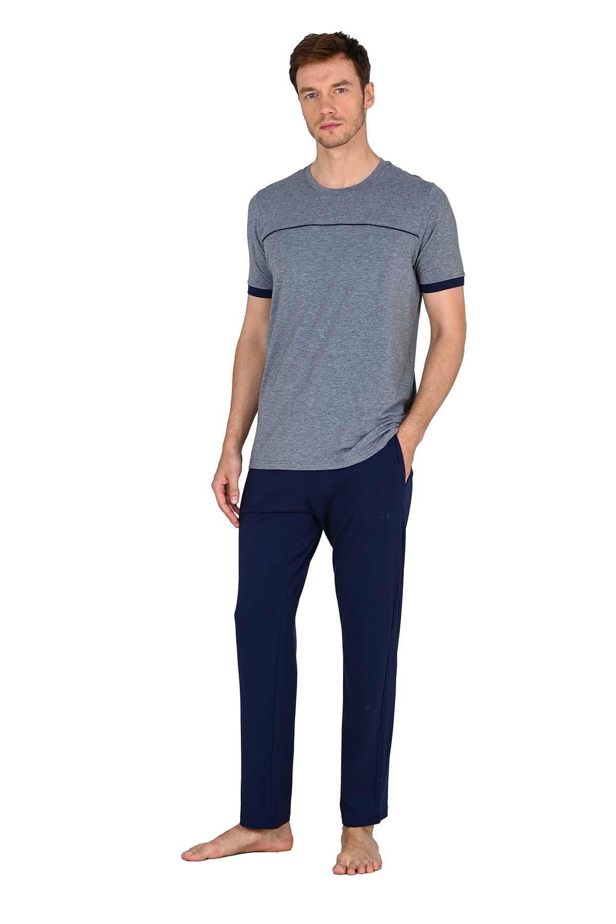 Erkek Antrasit Pijama Takımı 15216