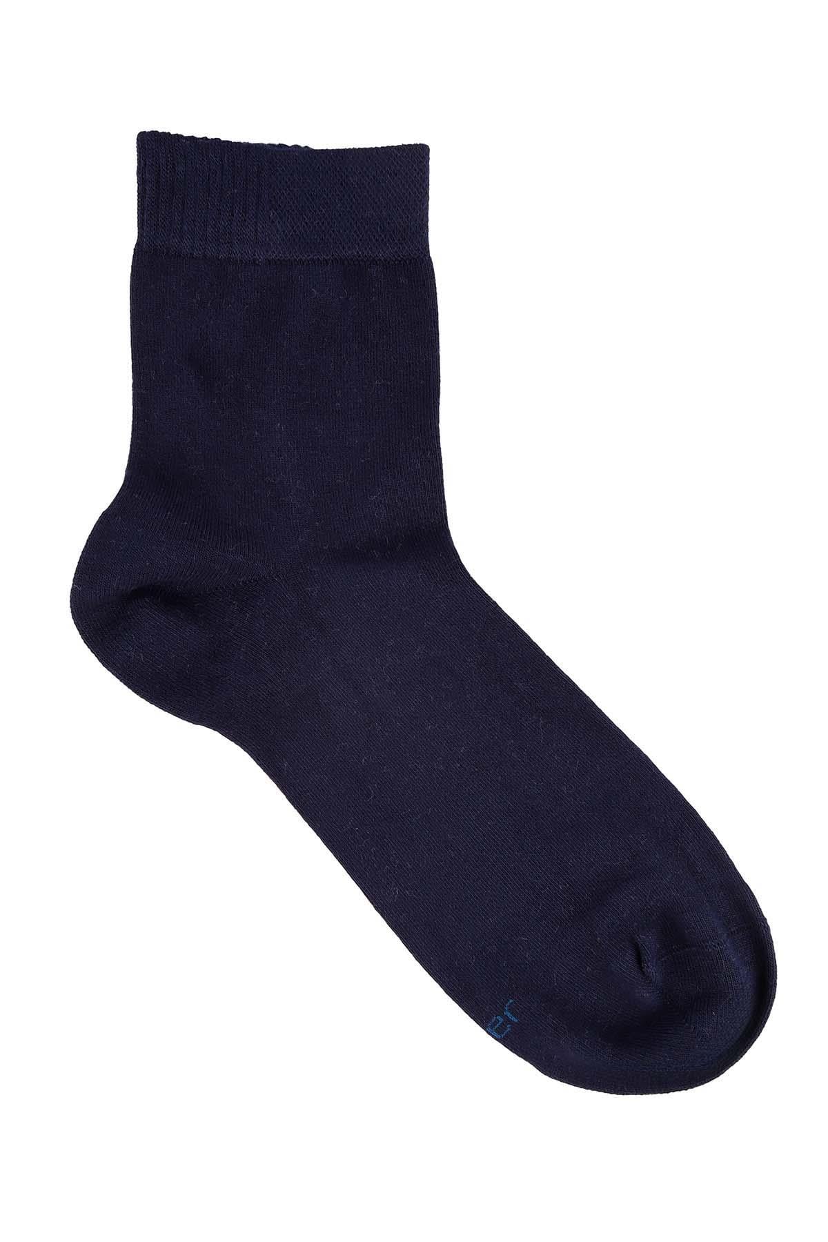 Erkek Bambu Yarım Konç Çorap 6451 Lacivert  JBR6451.000001