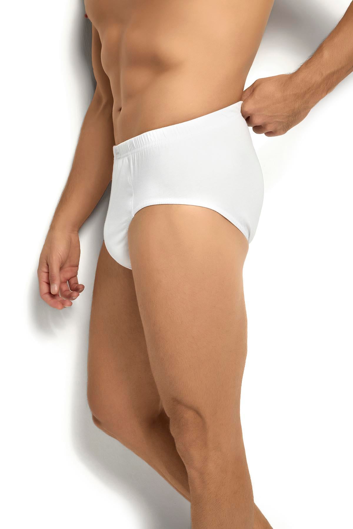 Beyaz Slip 6'lı Külot 107