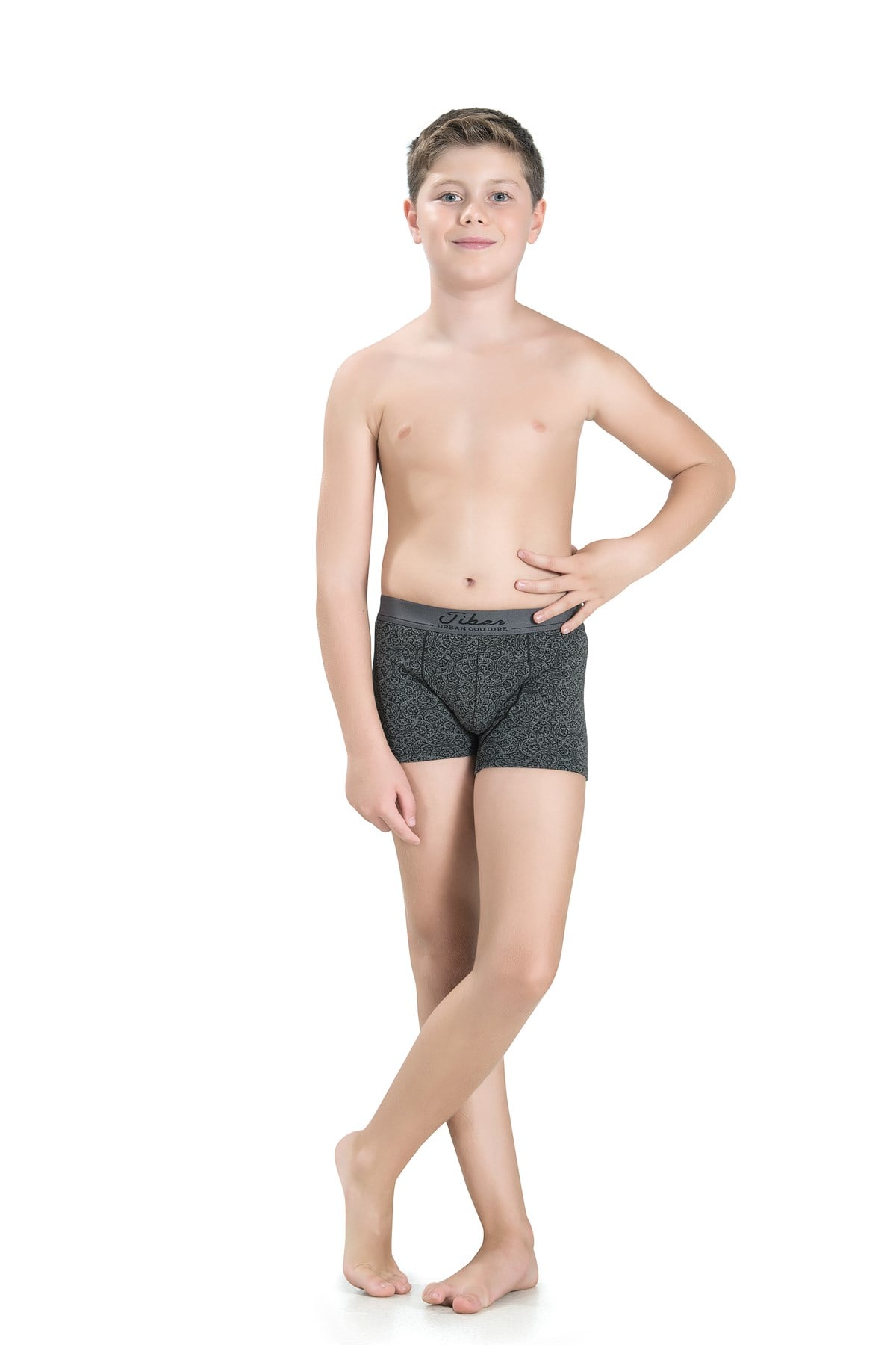 Erkek Çocuk Asorti Pamuklu Likralı 3 Lü Boxer 763