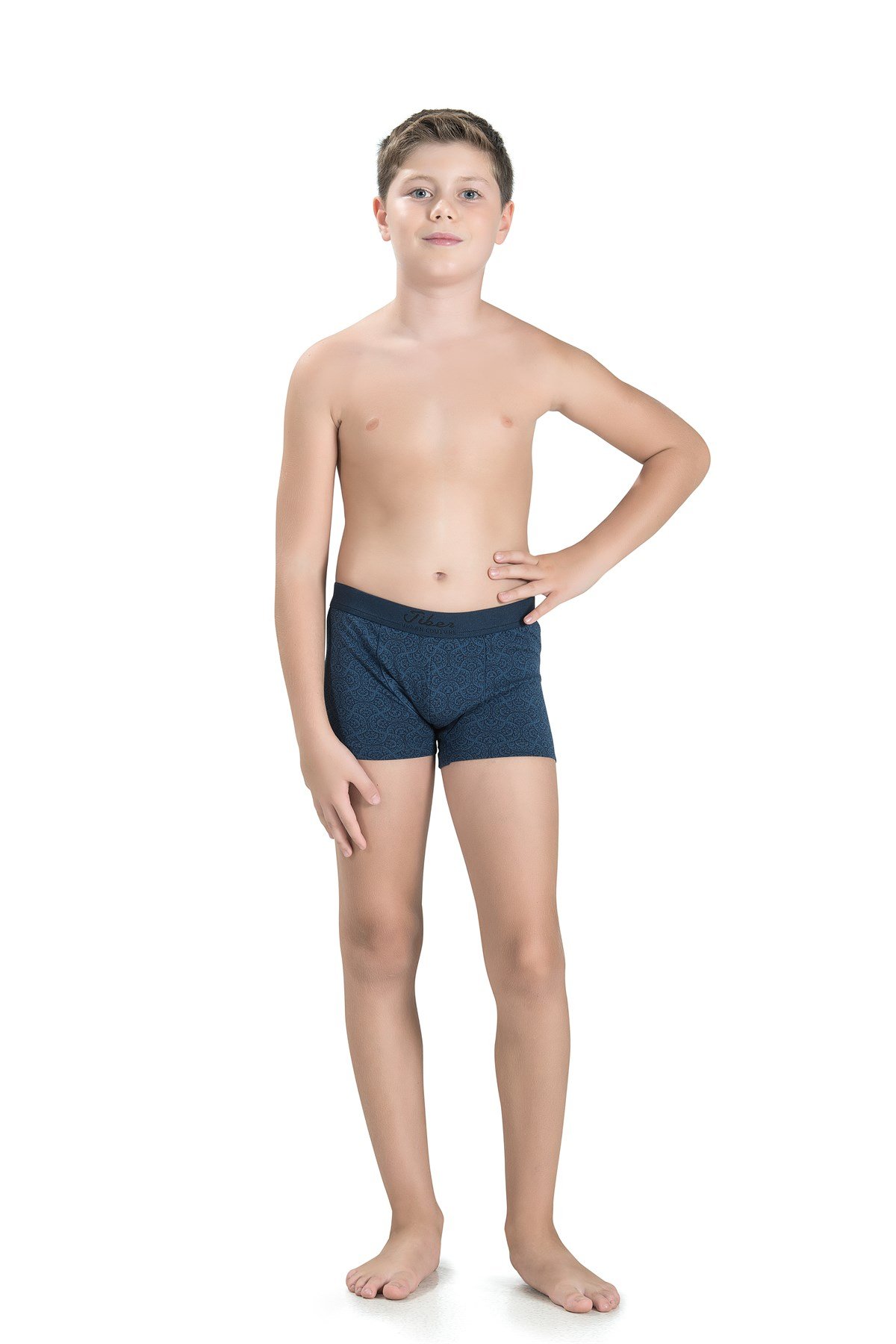 Erkek Çocuk Asorti Pamuklu Likralı 3 Lü Boxer 763