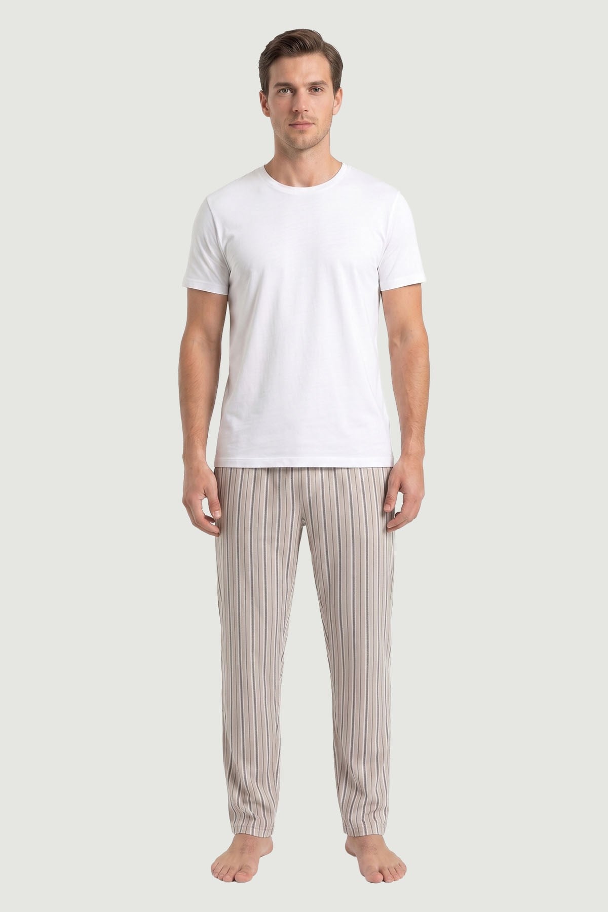 Erkek Desenli Modal Kumaş Tek Alt Pijama 2891 Desen10  JBR2891.000001