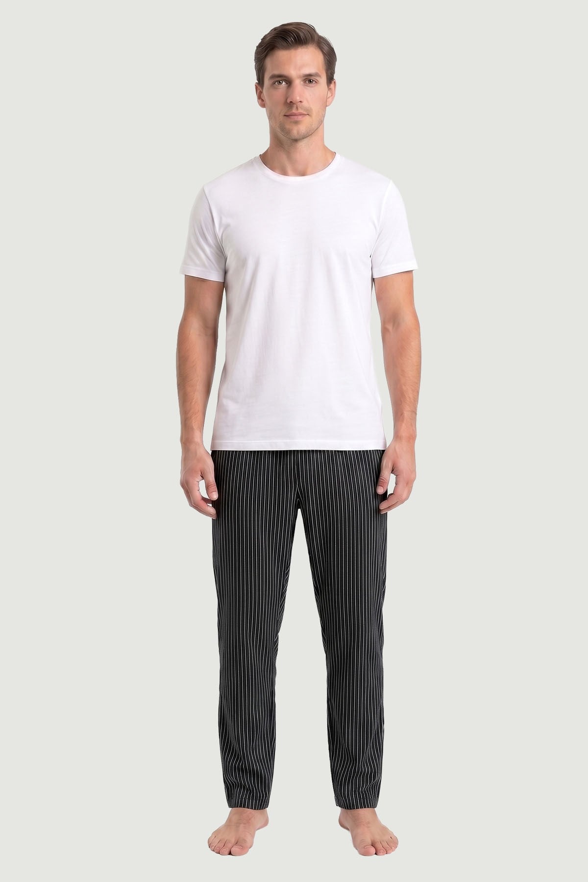 Erkek Desenli Modal Kumaş Tek Alt Pijama 2891 Desen5  JBR2891.000001