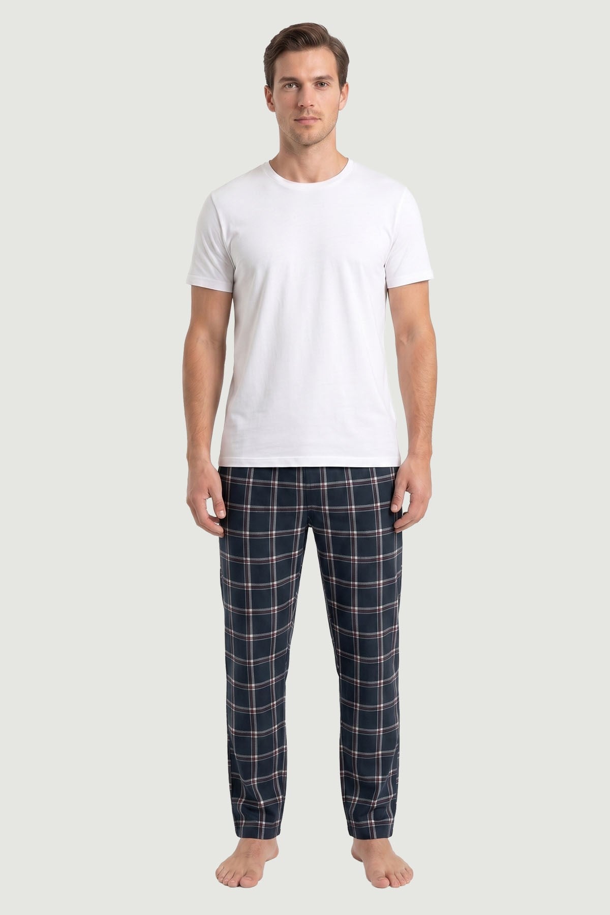 Erkek Desenli Modal Kumaş Tek Alt Pijama 2891 Desen6  JBR2891.000001