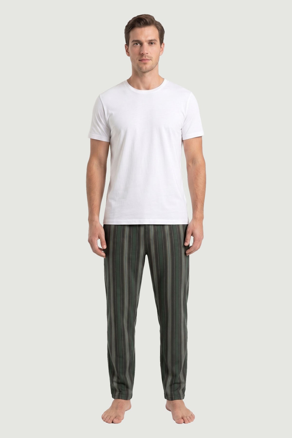 Erkek Desenli Modal Kumaş Tek Alt Pijama 2891 Desen9  JBR2891.000001