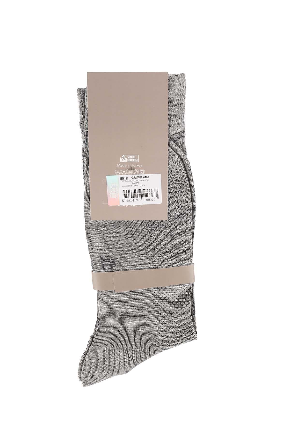 Erkek Grimelanj Bambu Uzun Çorap 5518