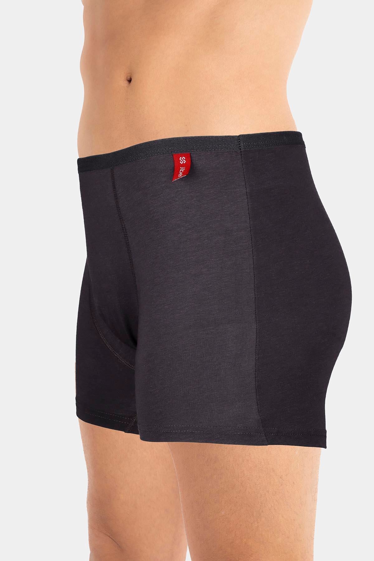Erkek İnce Lastikli Penye Modal Füme Boxer 286