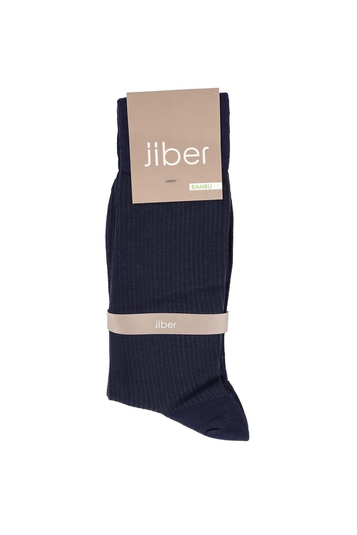 Erkek Lacivert Bambu Çorap 5505