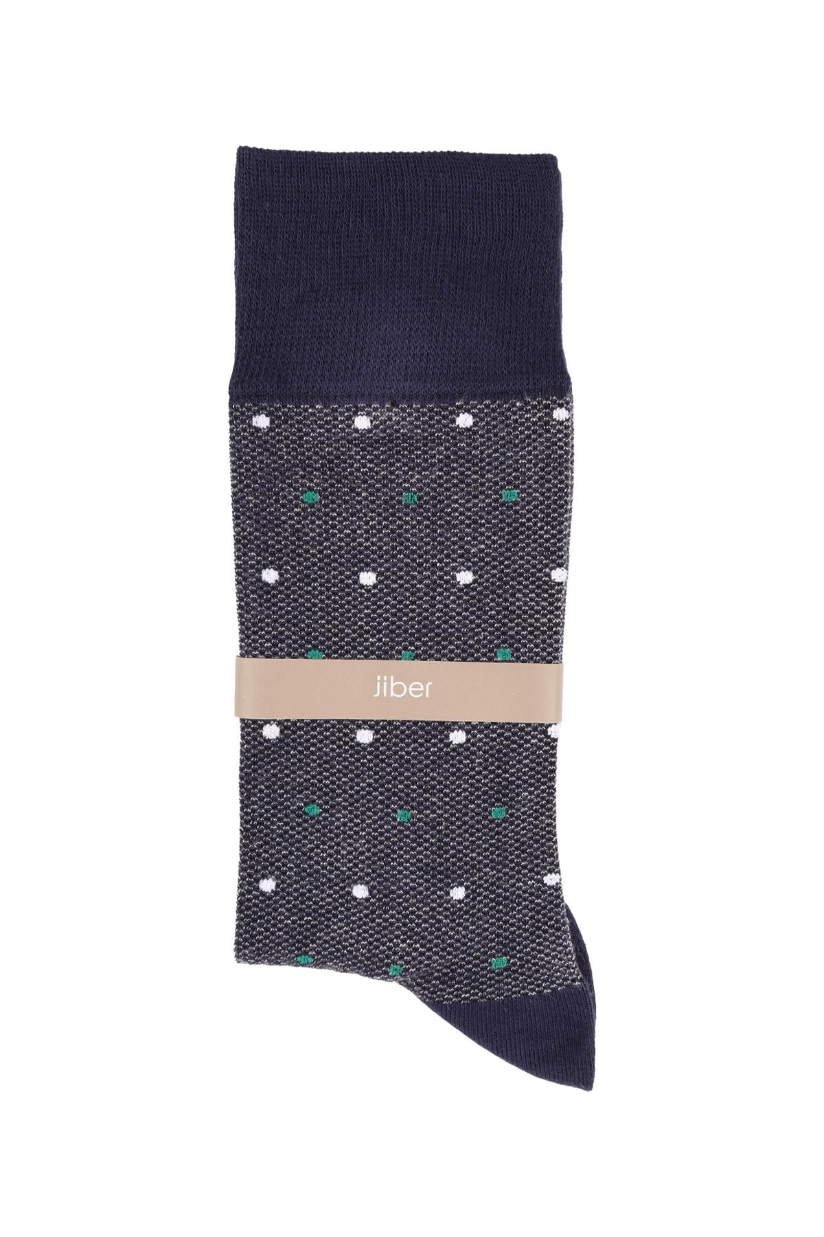 Erkek Lacivert Bambu Likralı Soket Çorap 5620