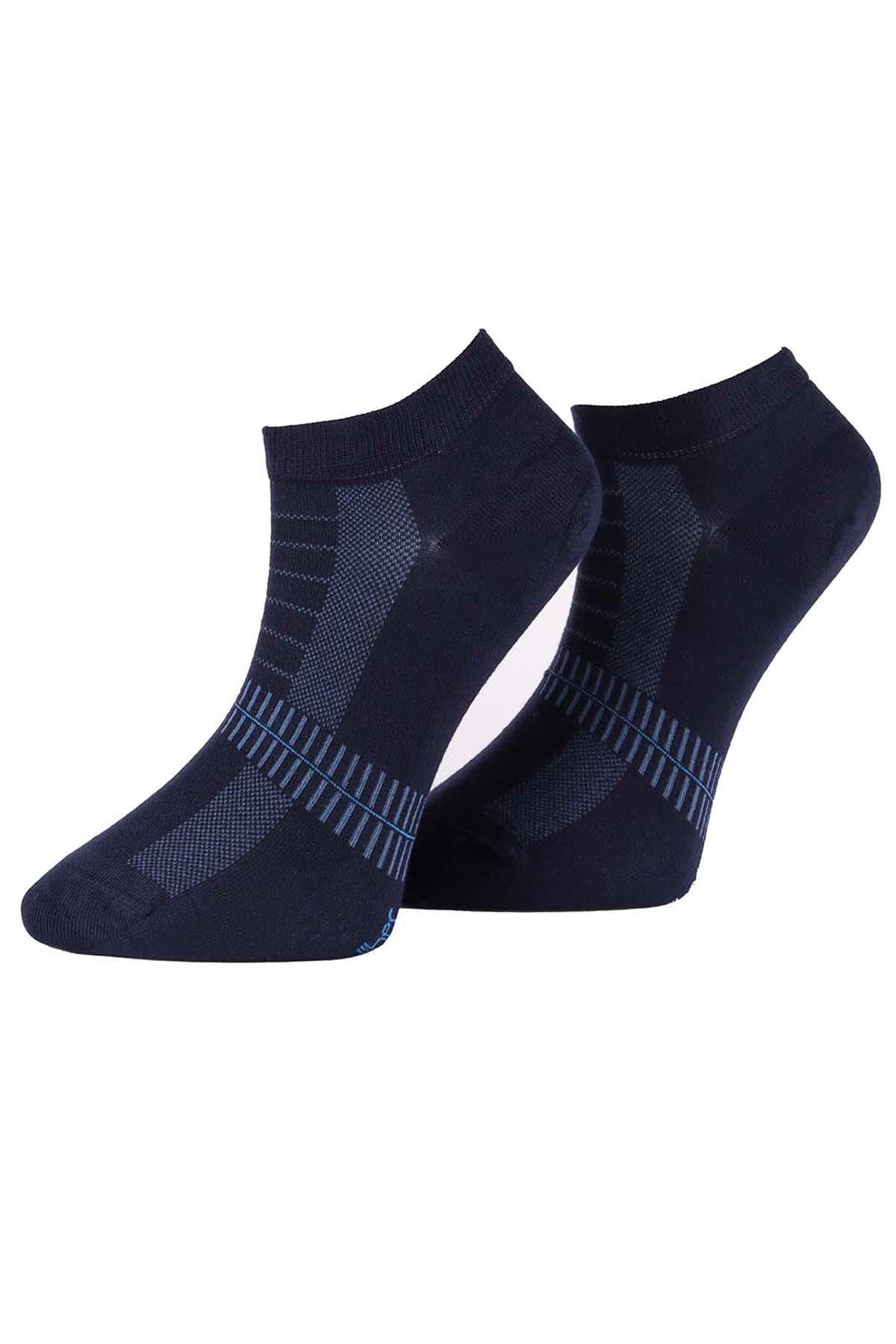 Erkek Lacivert Bambu Patik Çorap 6760