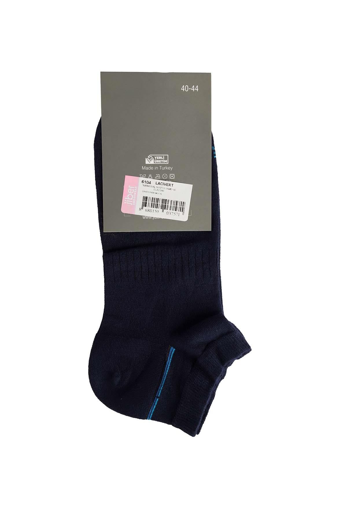 Erkek Lacivert Modal Patik Çorap 6104