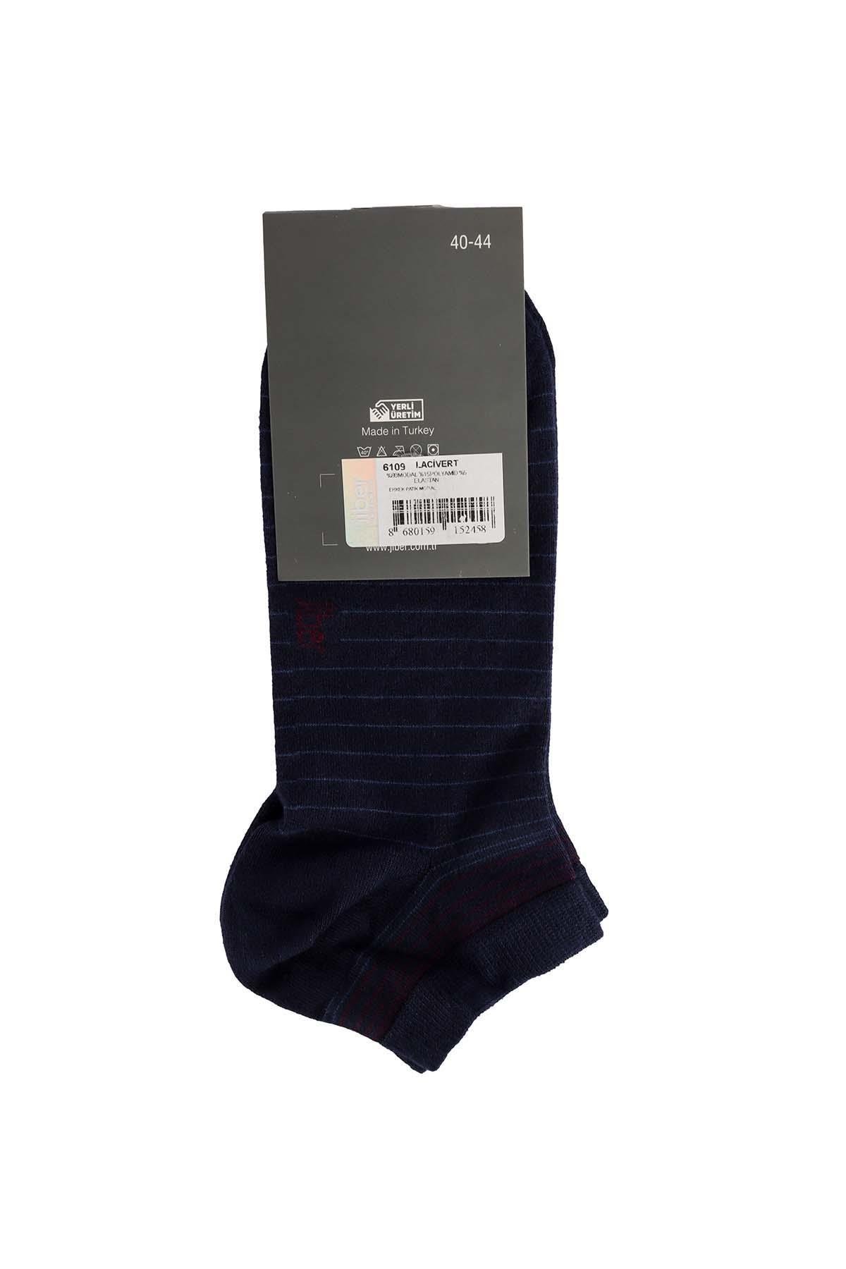 Erkek Lacivert Patik Modal Çorap 6109