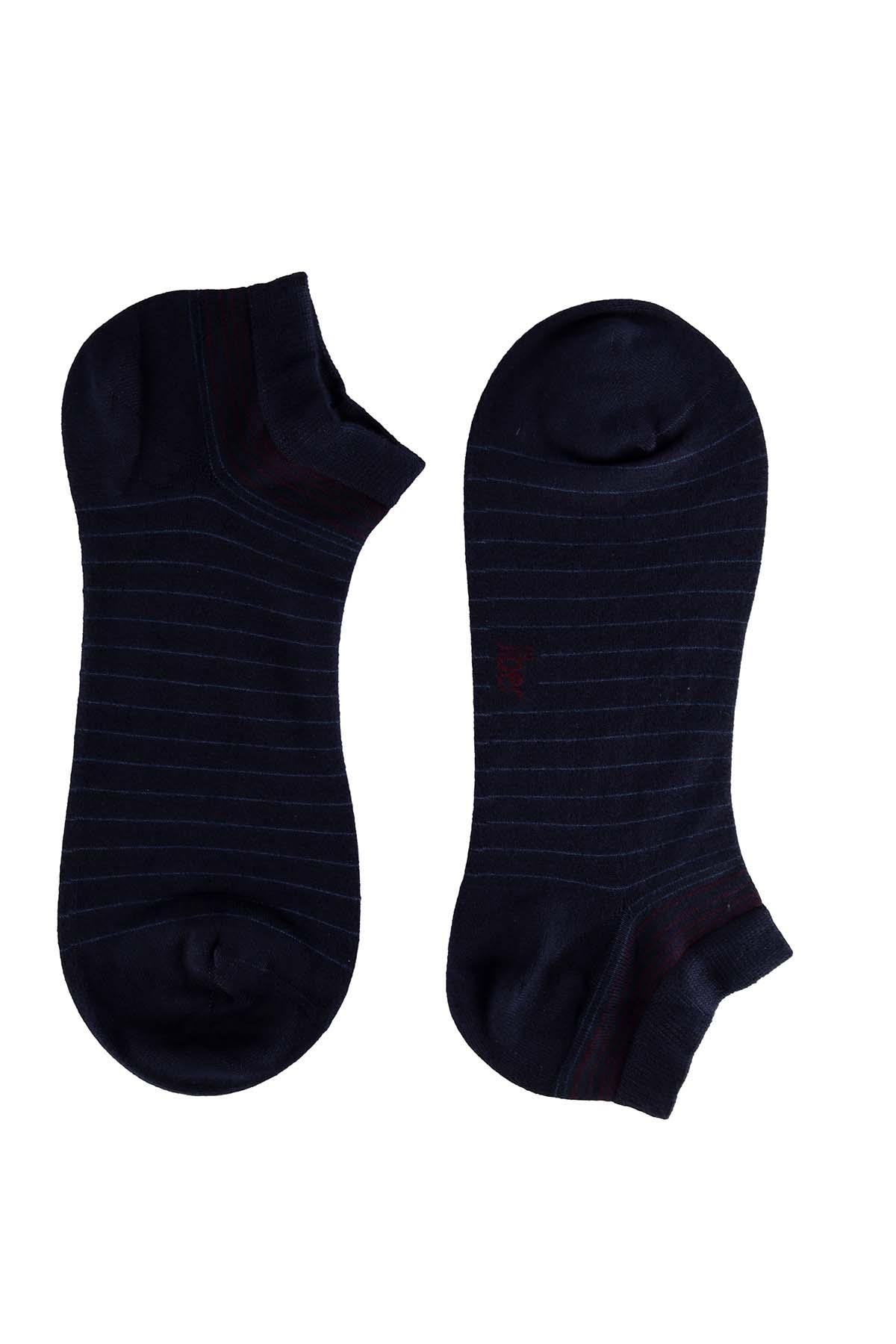 Erkek Lacivert Patik Modal Çorap 6109