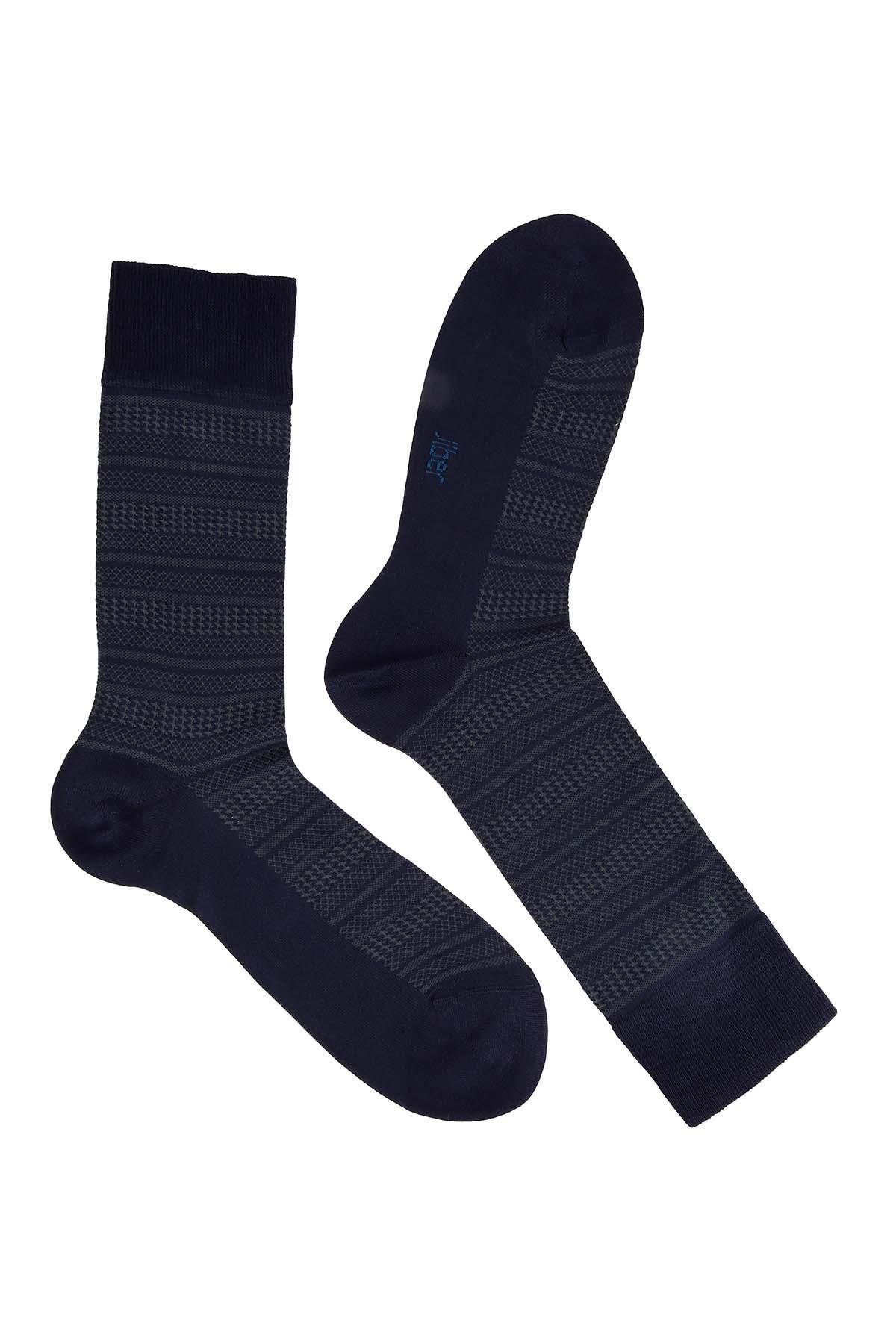 Erkek Lacivert Soket Modal Çorap 5124