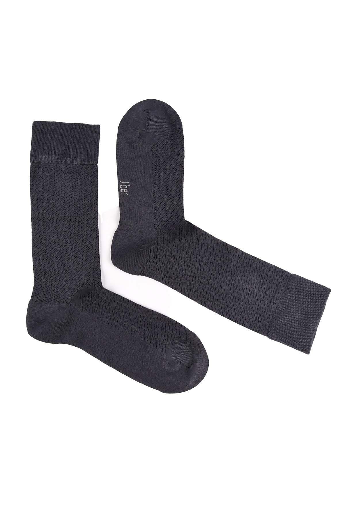 Erkek Likralı Bambu Füme Çorap 5616