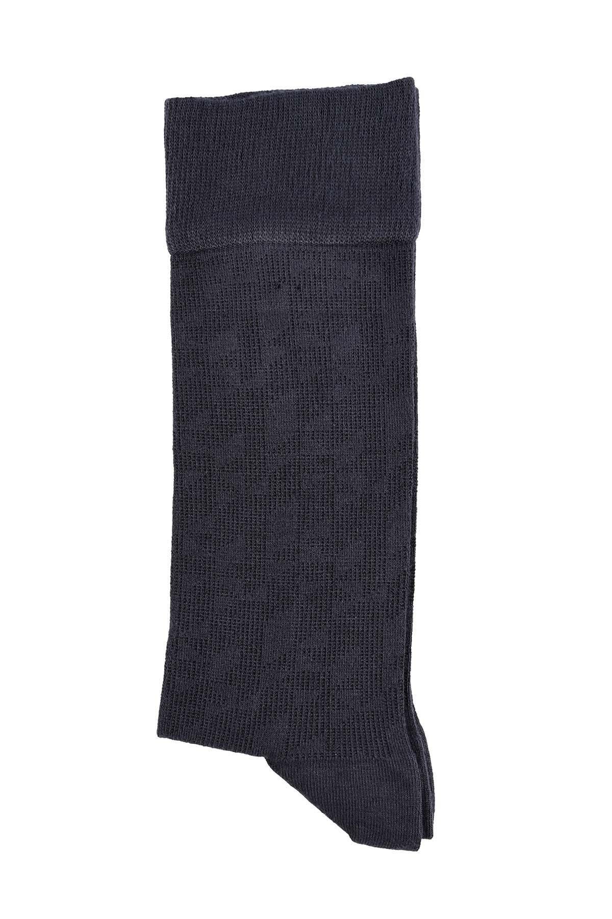 Erkek Likralı Bambu Soket Çorap 5618 Füme  JBR5618.000001