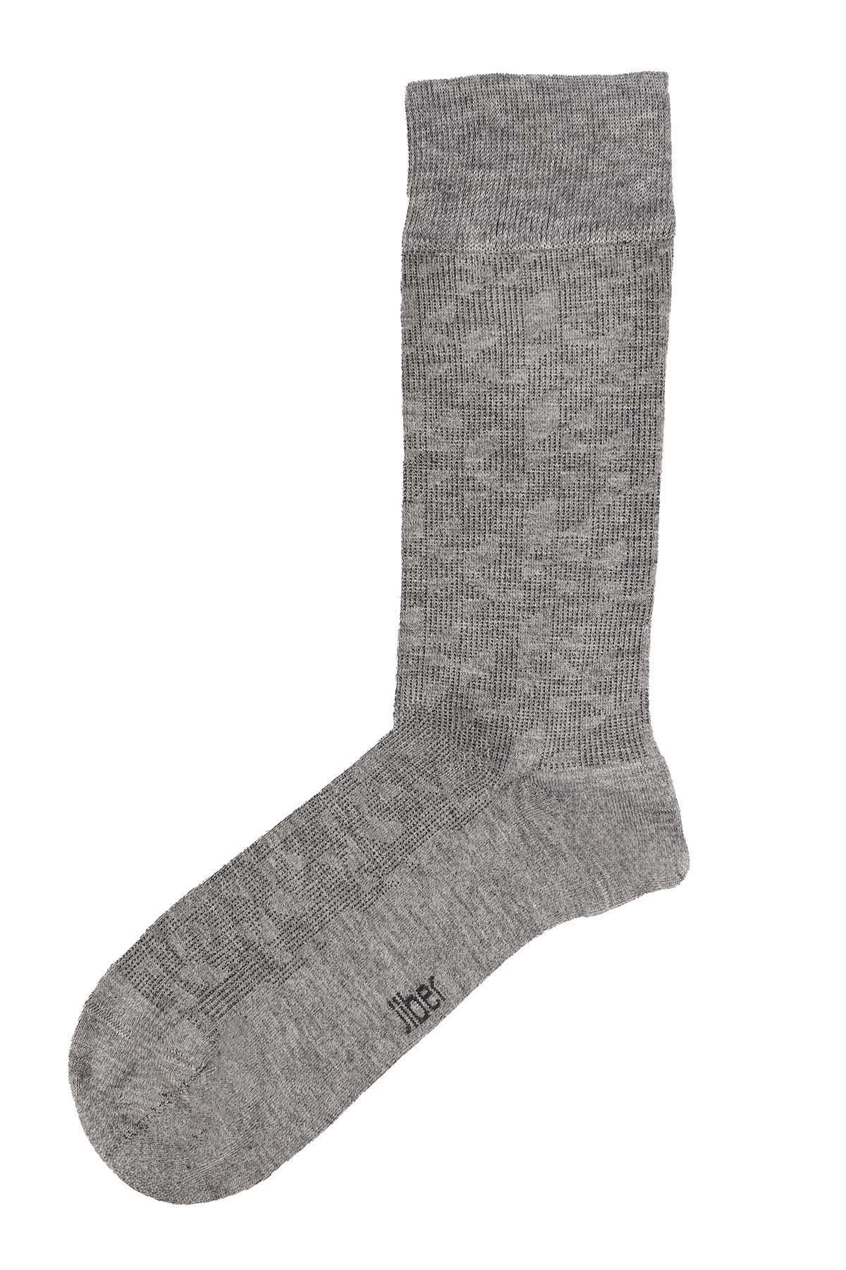 Erkek Likralı Bambu Soket Çorap 5618 Grimelanj  JBR5618.000001