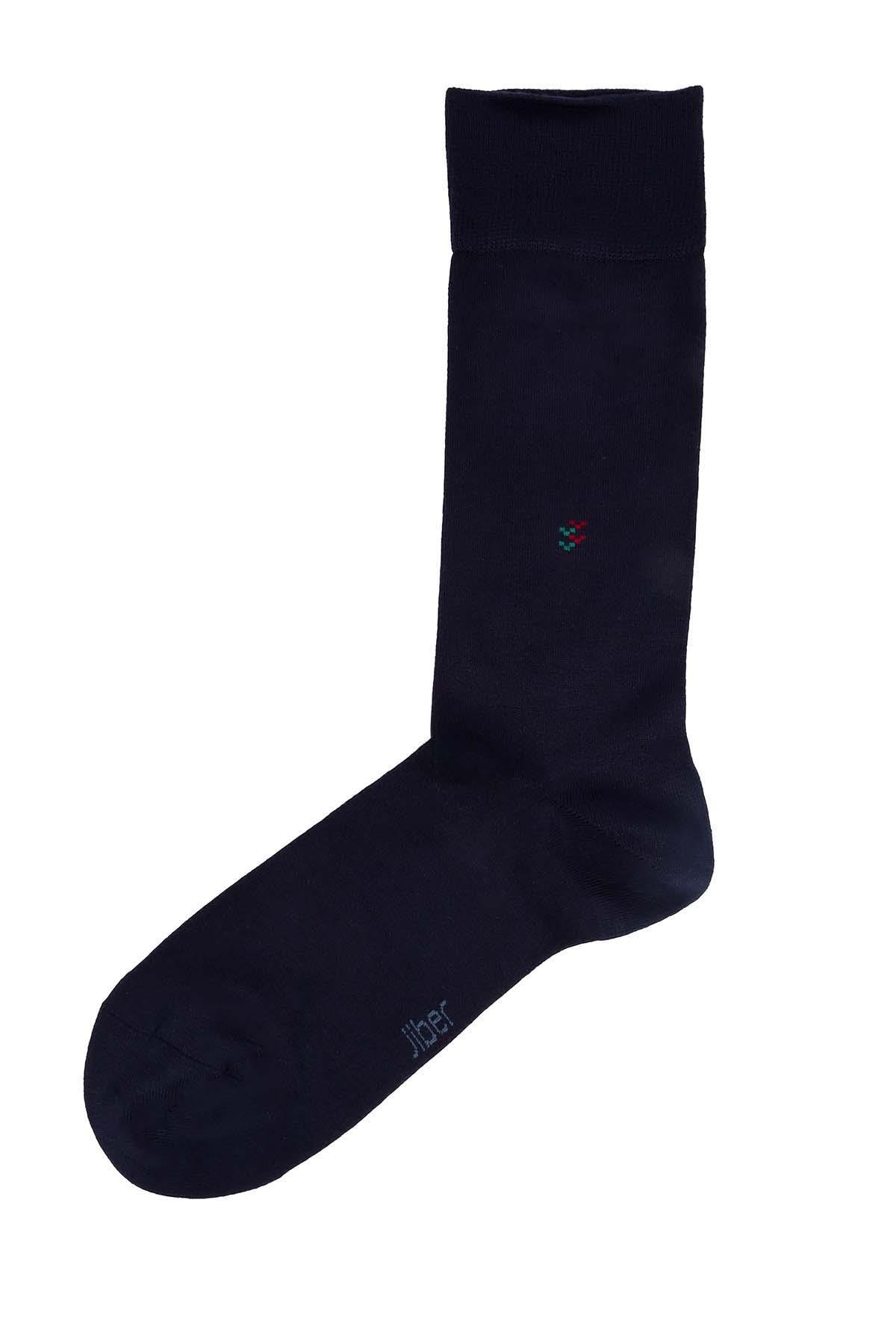 Erkek Likralı Bambu Lacivert Çorap 5617