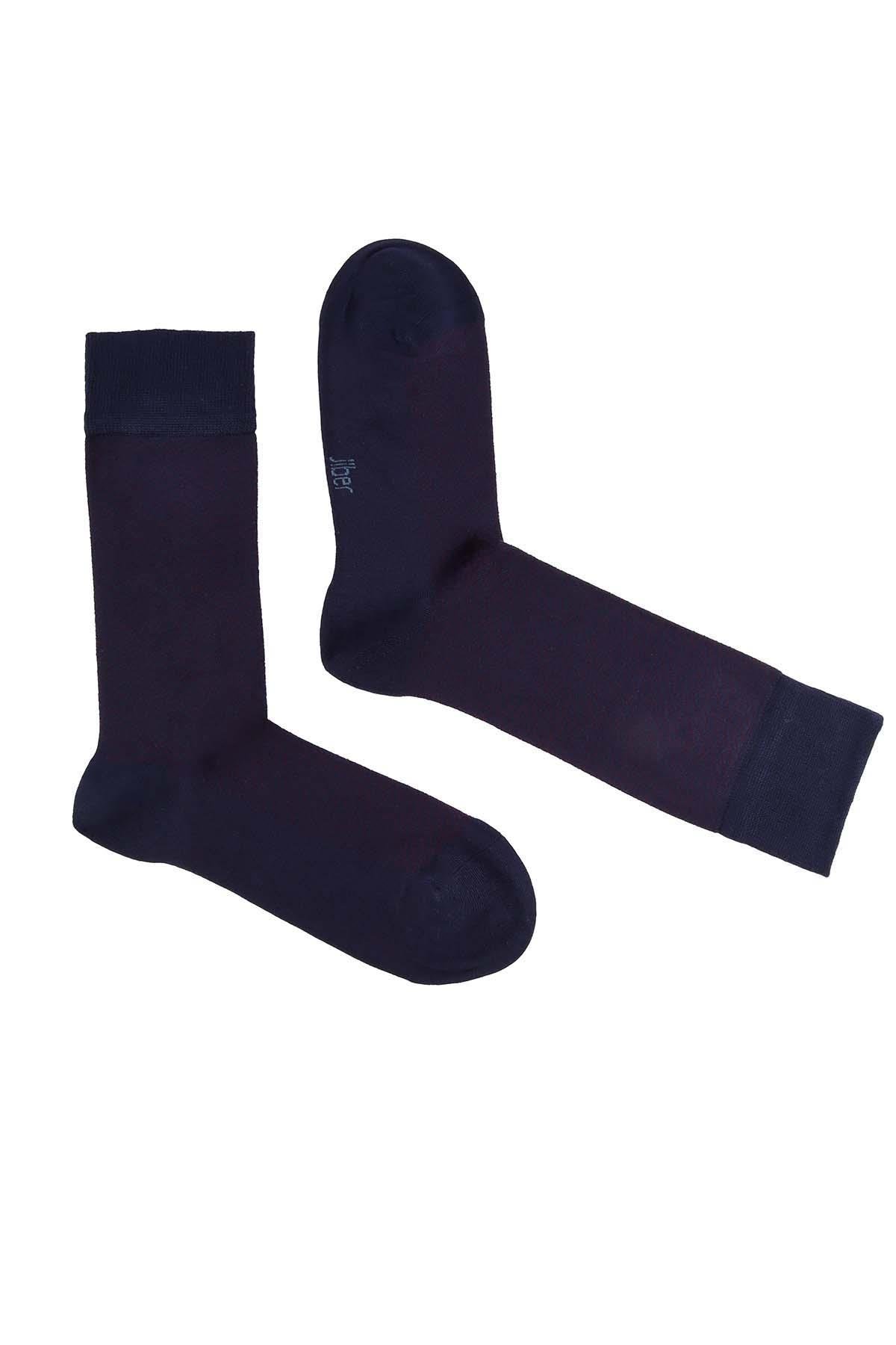 Erkek Likralı Bambu Lacivert Çorap 5616