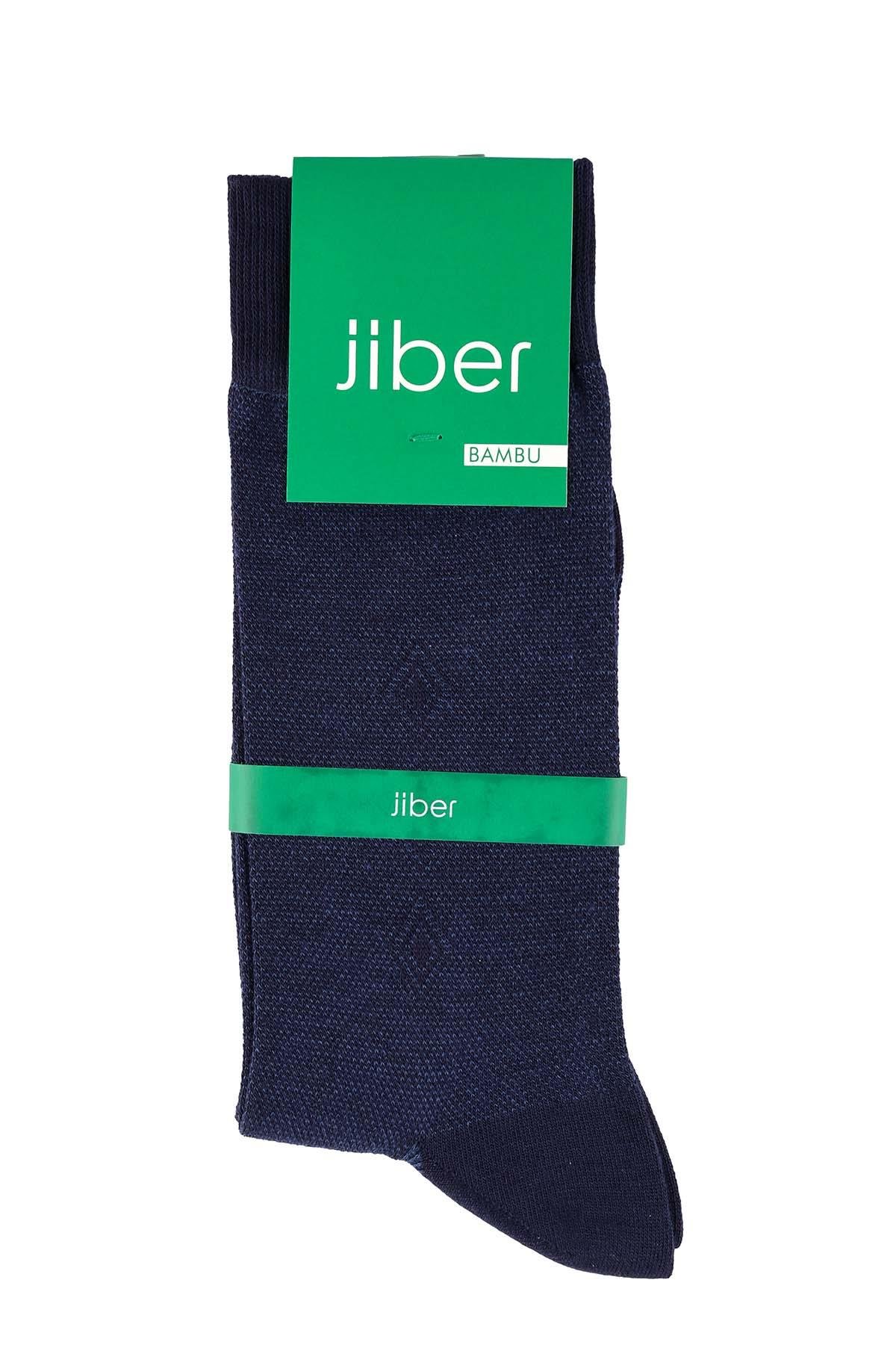 Erkek Likralı Bambu Lacivert Soket Çorap 5615