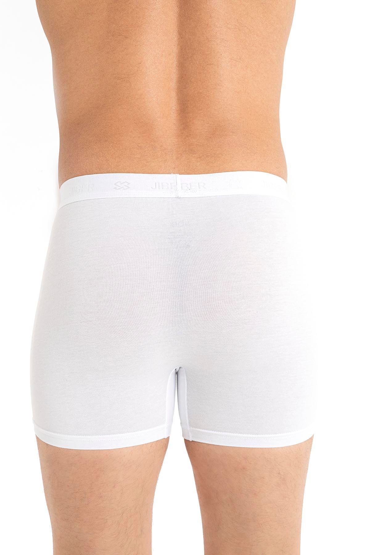 Erkek Modal Pamuklu 3'lü Beyaz Boxer 289