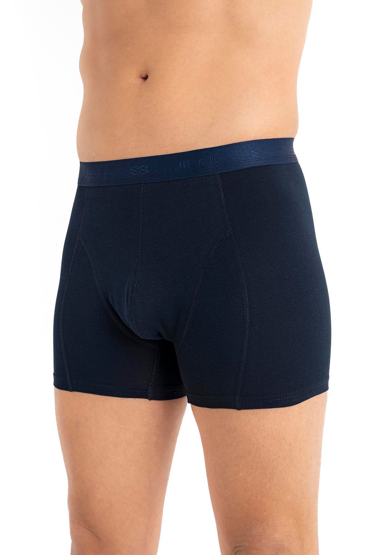 Erkek Modal Pamuklu 3'lü Lacivert Boxer 289