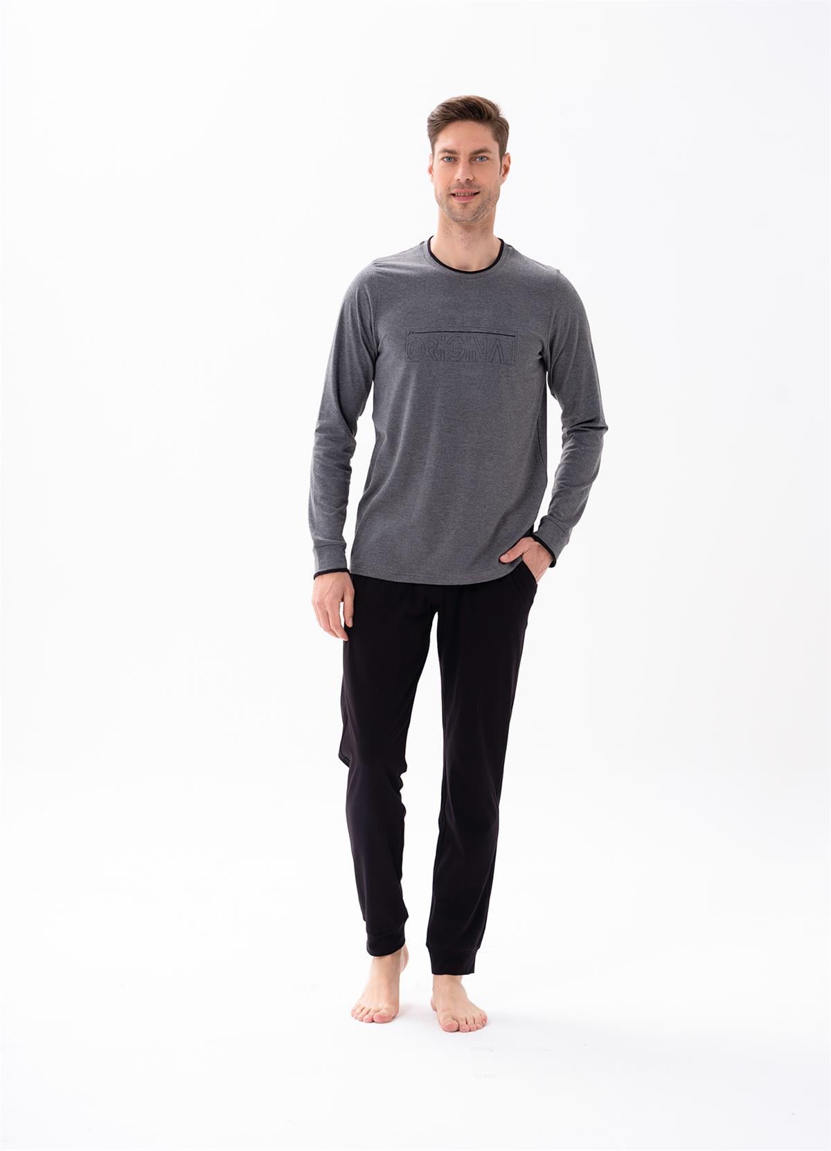 Erkek Pijama Takımı 15143 Antrasit  JBR15143.00001