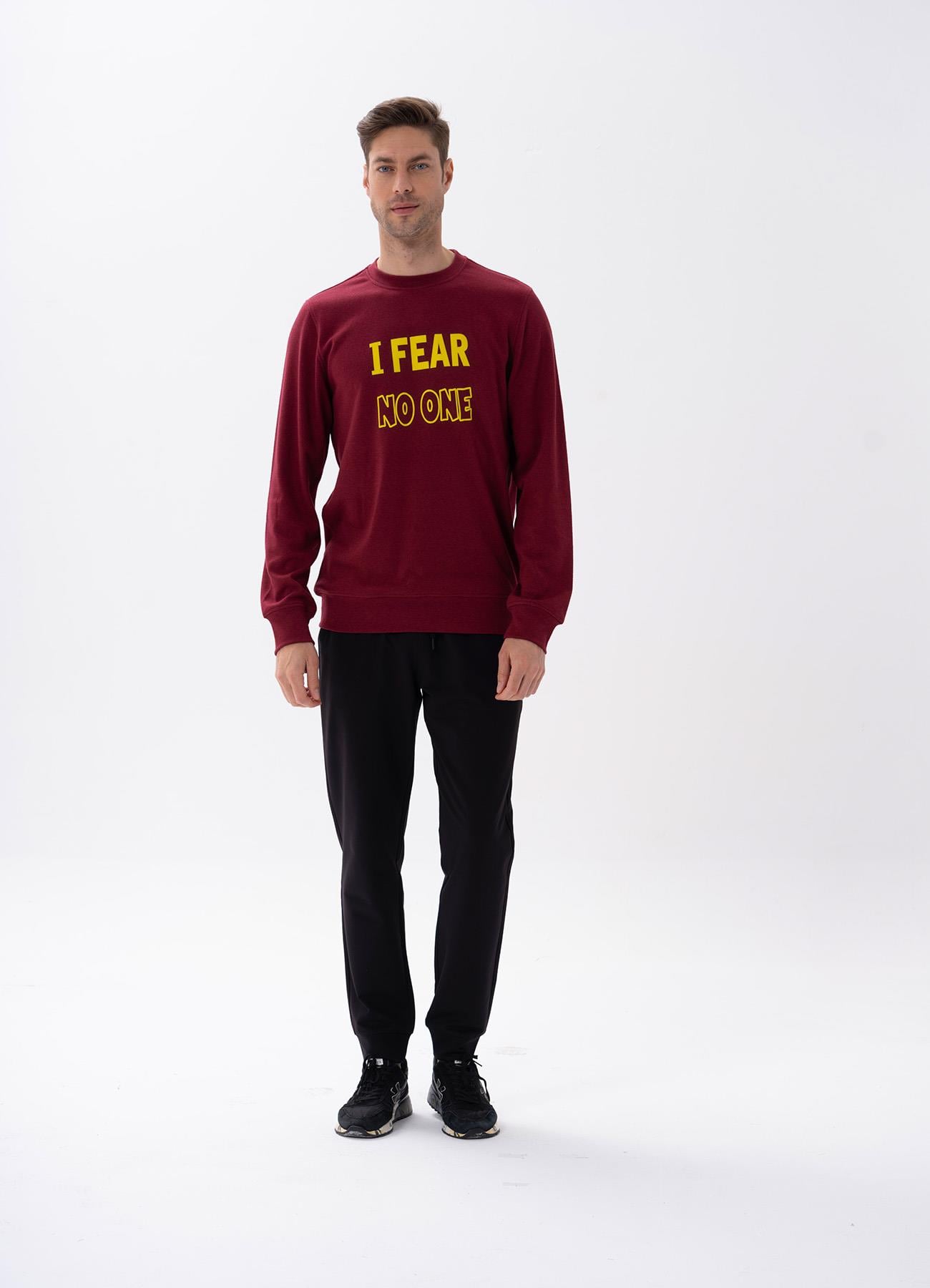 Erkek Pijama Takımı Bordo  JBR15168.00001