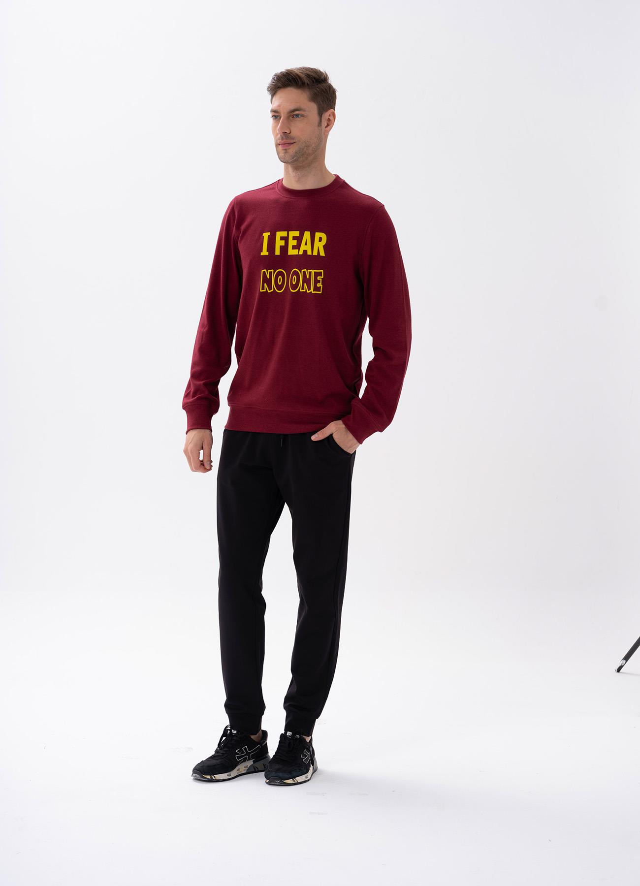 Erkek Pijama Takımı Bordo  JBR15168.00001