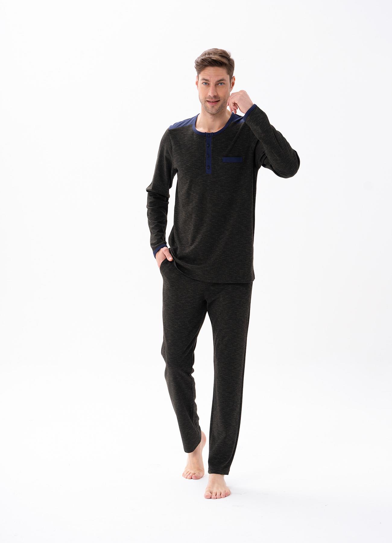 Erkek Pijama Takımı Haki  JBR15141.00001