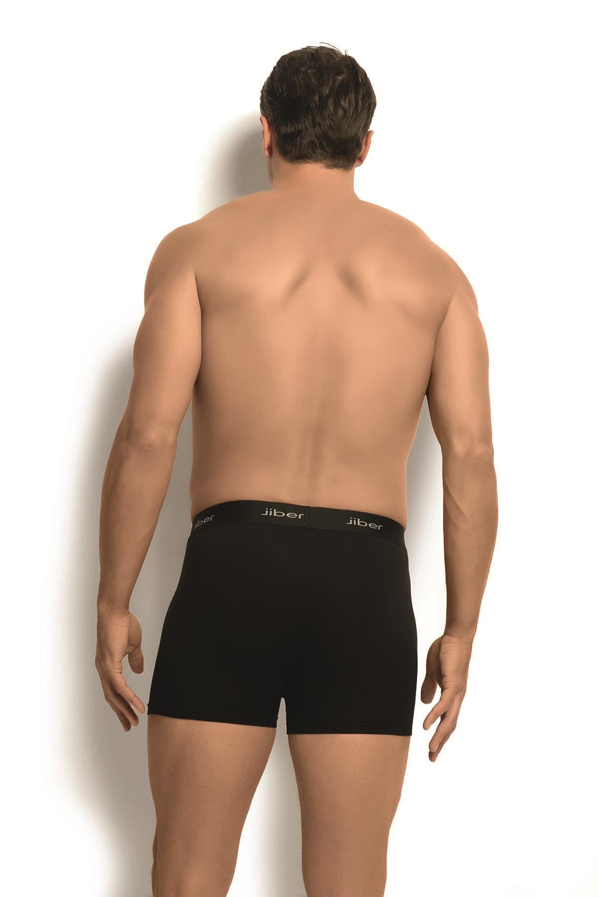 Erkek Siyah Modal Pamuklu Boxer 321