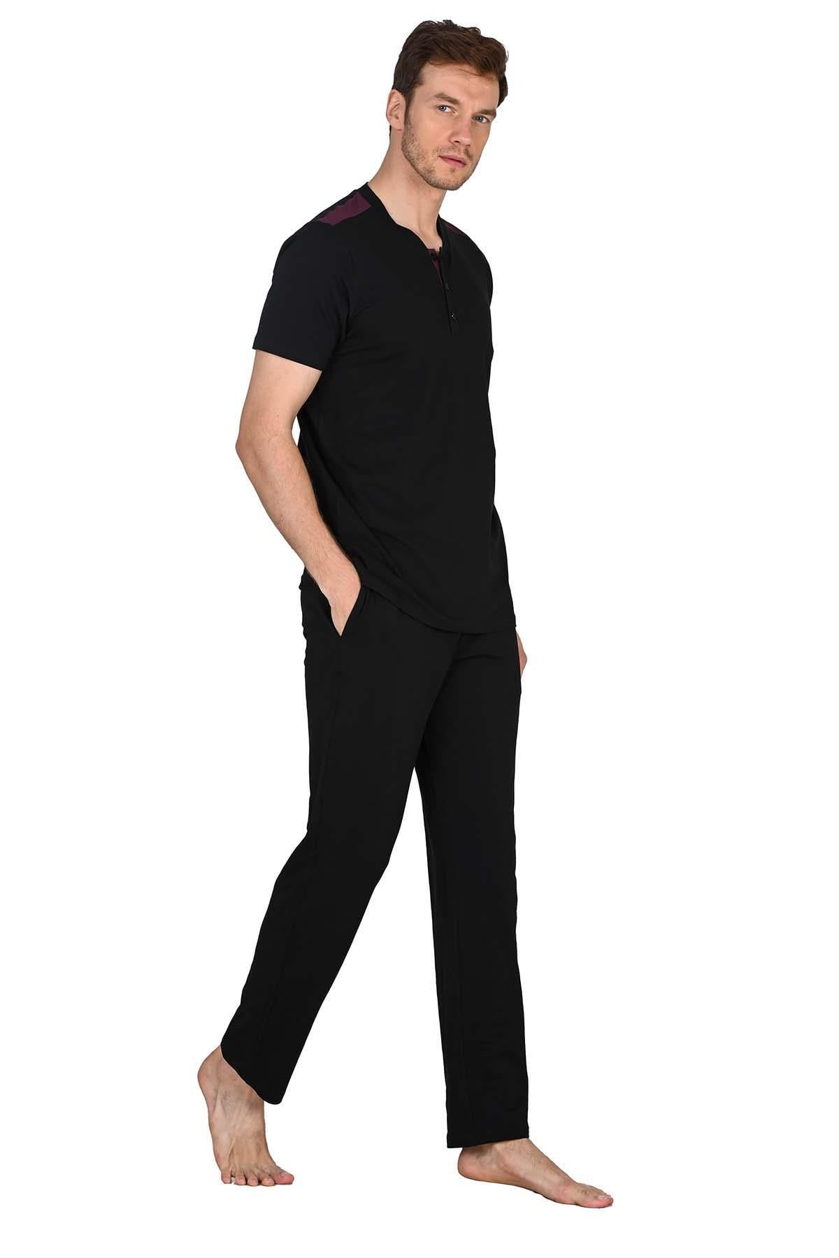 Erkek Siyah Pijama Takımı 15218