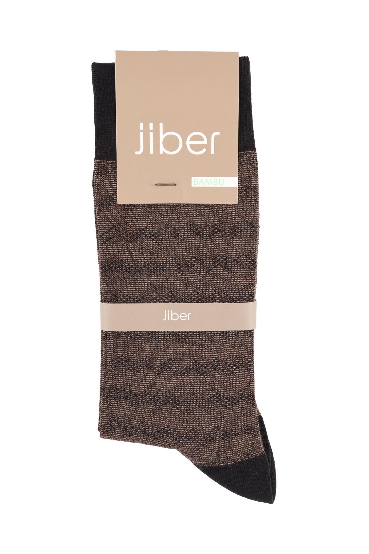 Erkek Bambu Likralı Soket Çorap 5621 Vizon  JBR5621.000001