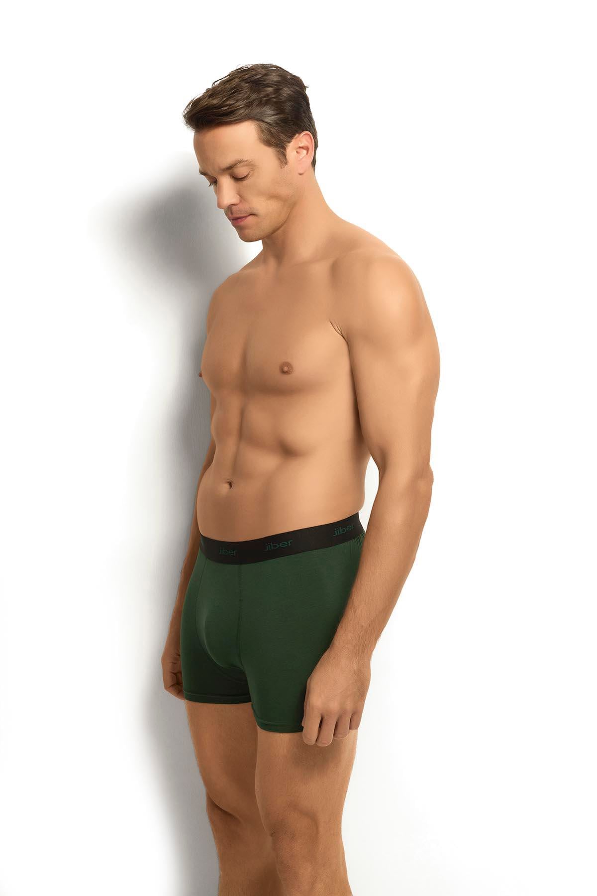 Erkek Yeşil Modal Pamuklu Boxer 321