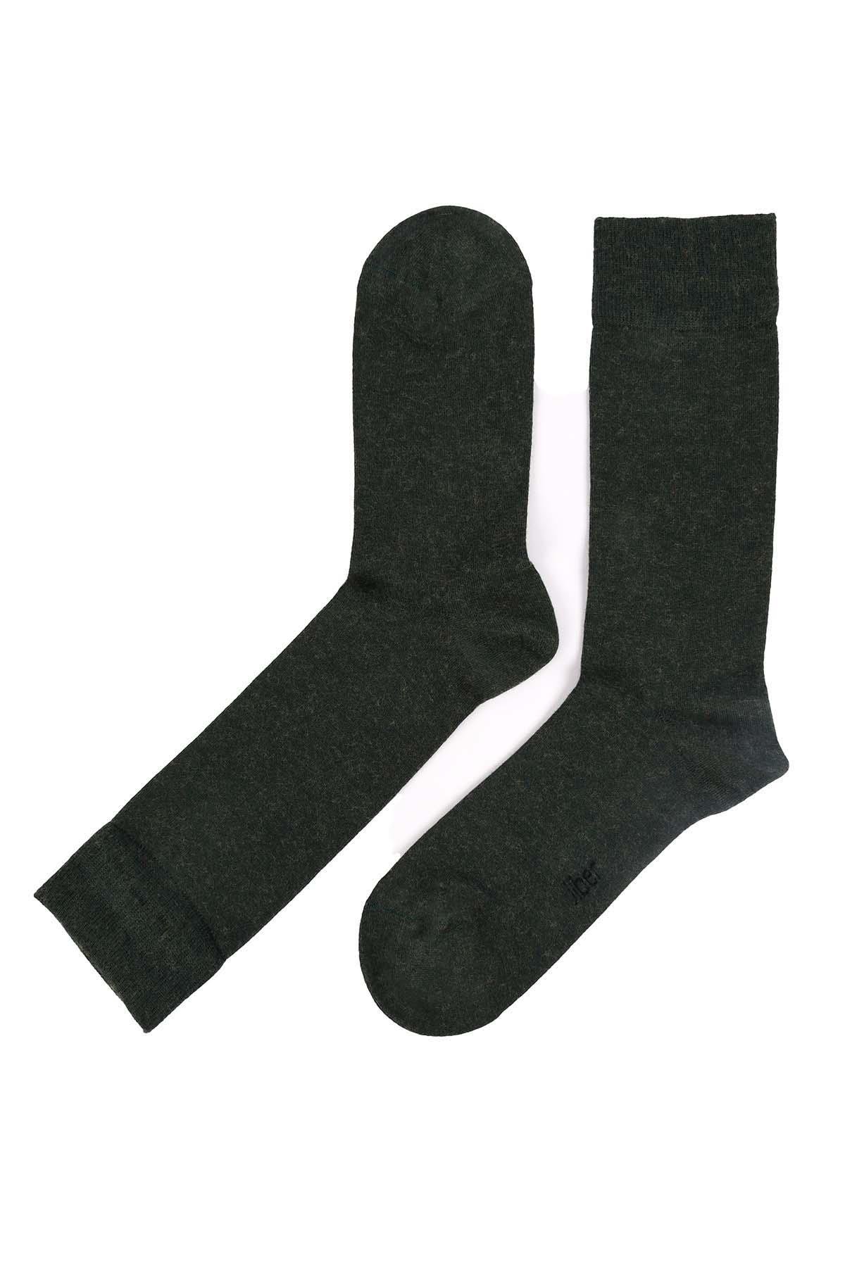 Erkek Yünlü Bambu Yeşil Soket Çorap 5650