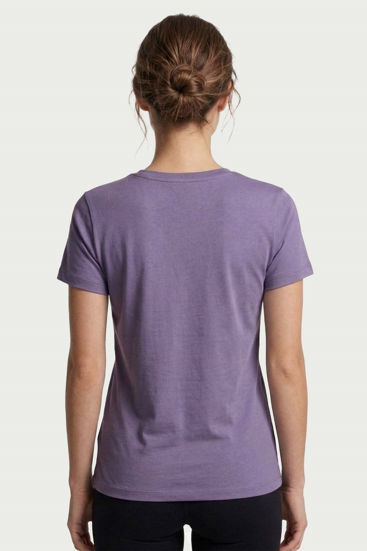 Kadın Koyu Lila Bambu T-Shirt 500
