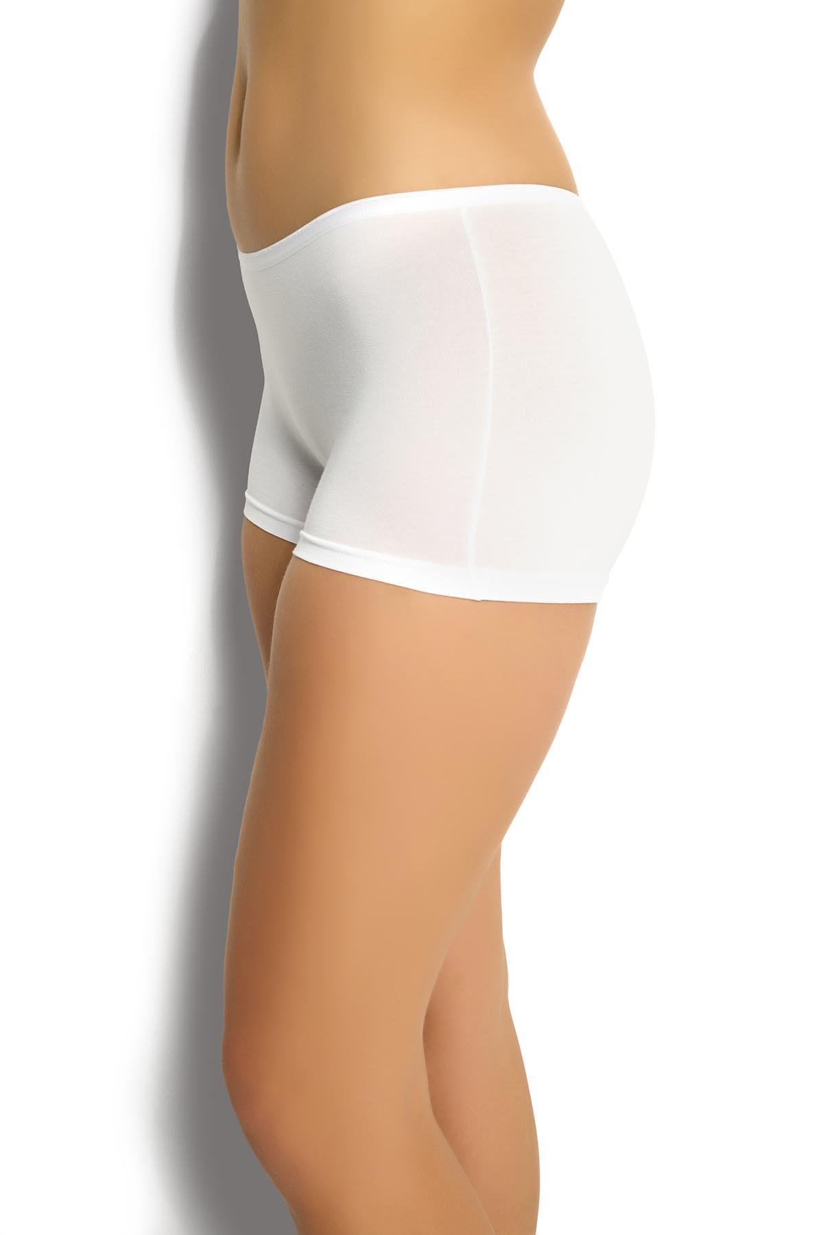 Kadın Modal Boxer Beyaz  621