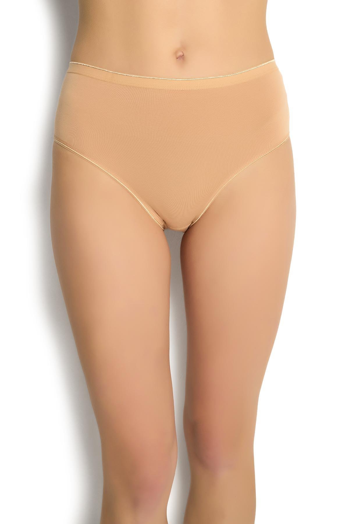 Kadın Modal Yüksek Bel Bikini Ten 624