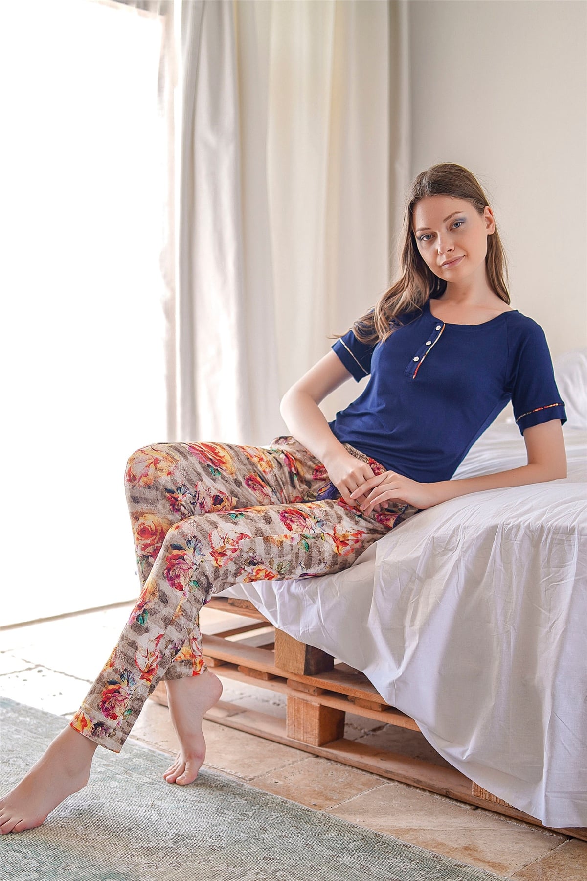 Lacivert Pijama Takımı