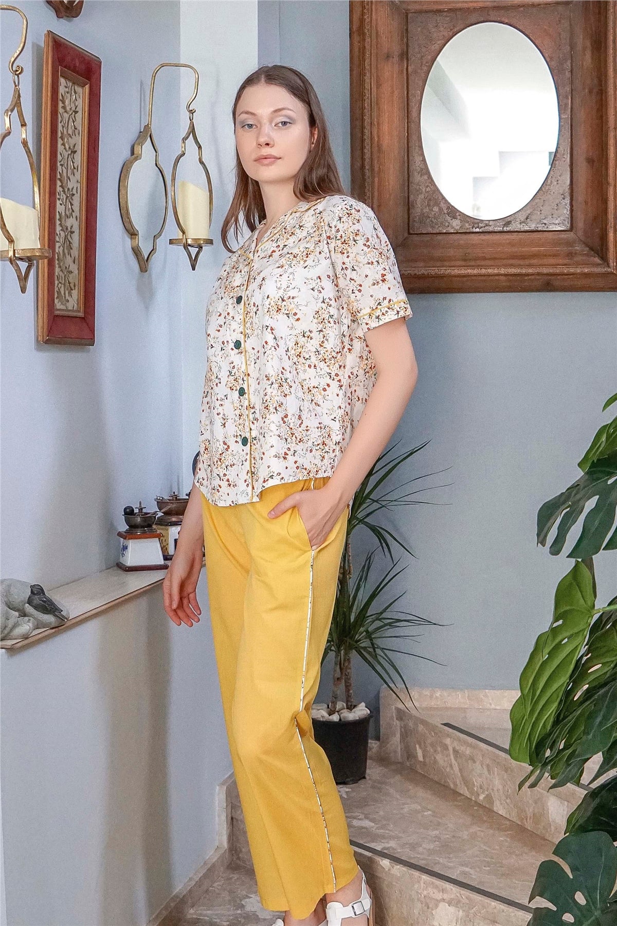 Sarı Pijama Takımı