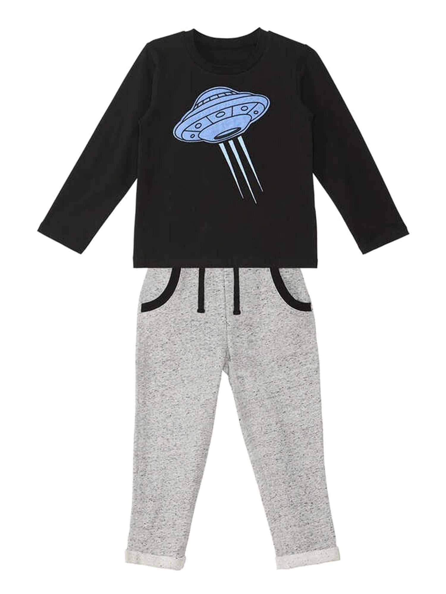 Denokids Erkek Çocuk Ufo T-shirt Pantolon Takım MS-23S1-024