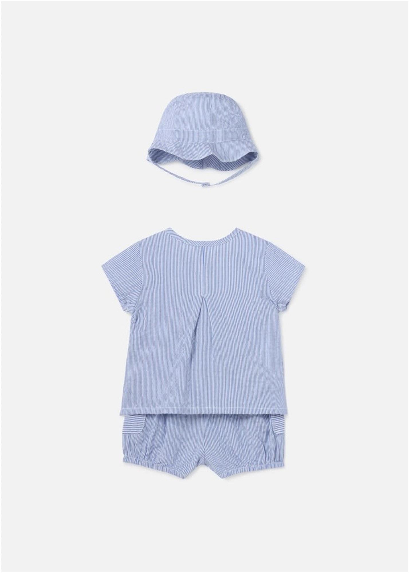 Mayoral Erkek Bebek 3'lü Takım Set Mavi 1207