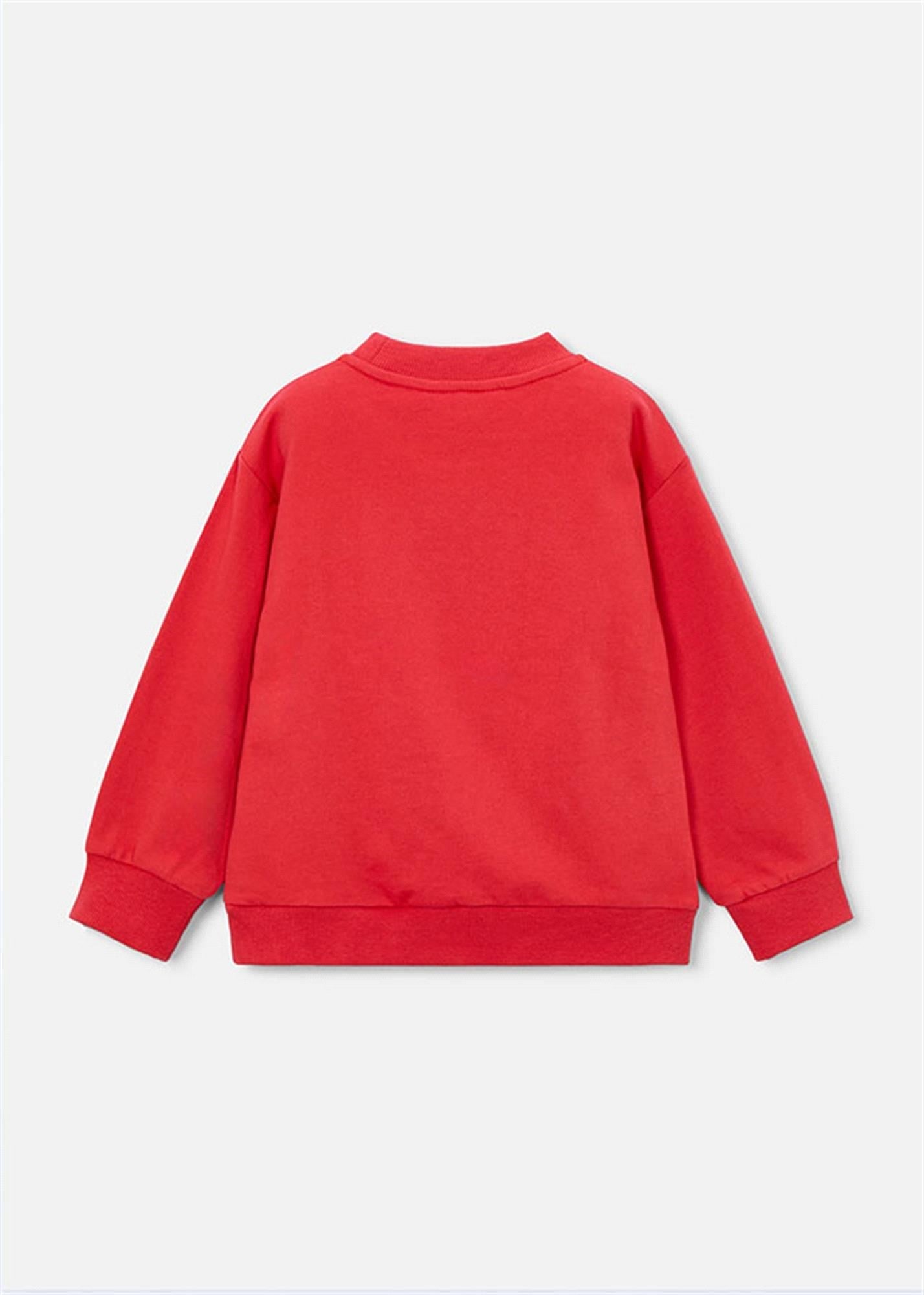 Mayoral Erkek Çocuk Kabartmalı Sweatshirt Kırmızı 3434