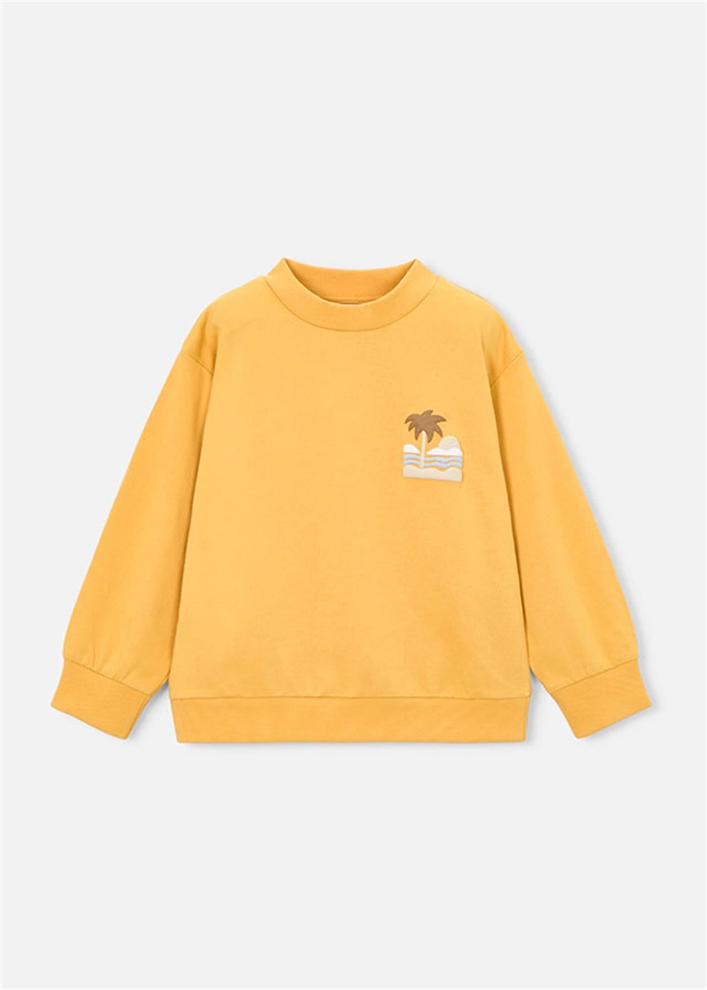 Mayoral Erkek Çocuk Kabartmalı Sweatshirt Hardal 3434