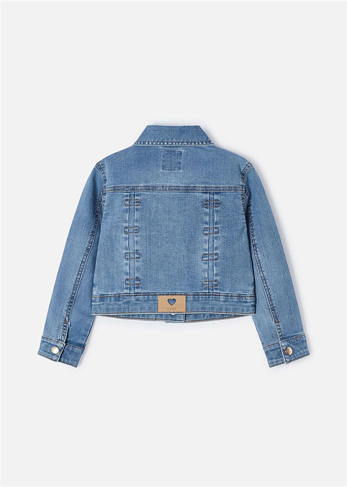 Mayoral Kız Çocuk Denim Kot Ceket Mavi 3474