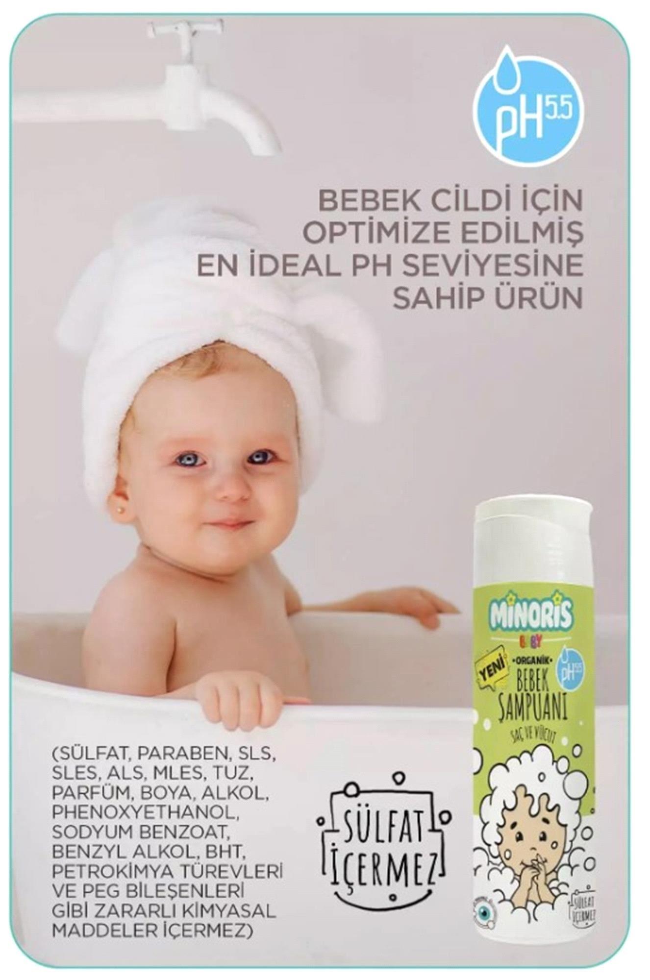 Minoris Baby Bebek Saç ve Vücut Şampuanı 200ml