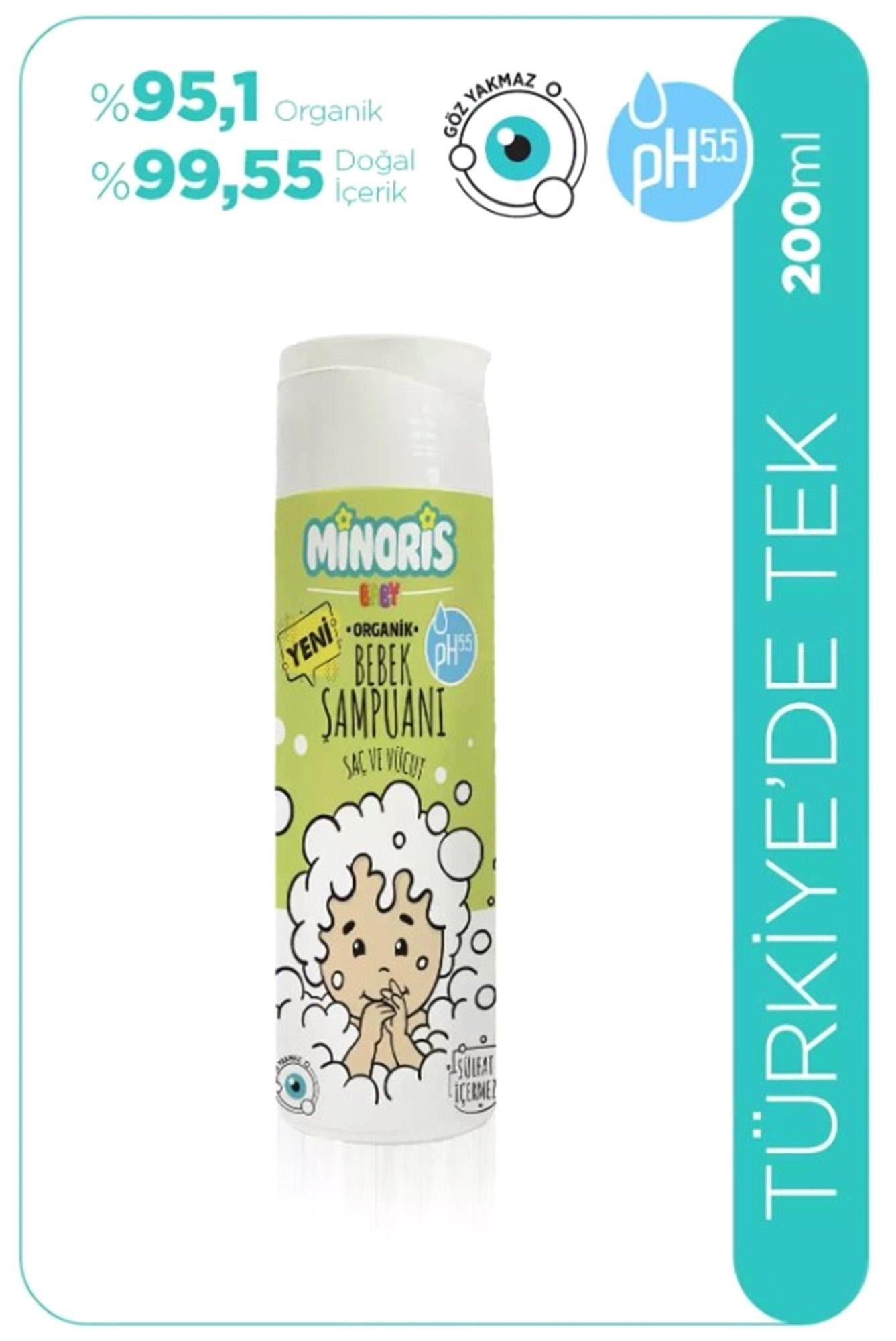 Minoris Baby Bebek Saç ve Vücut Şampuanı 200ml