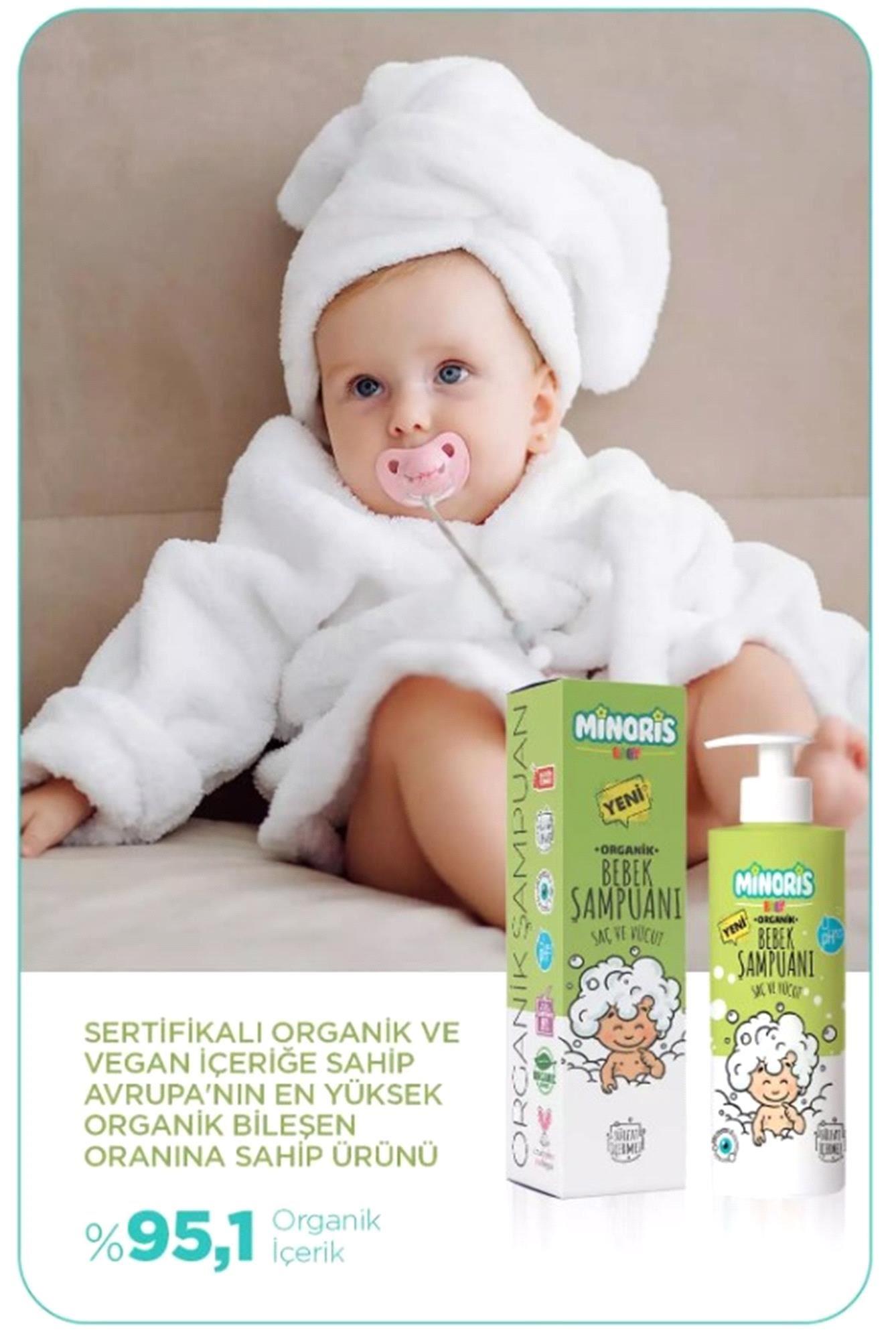 Minoris Baby Bebek Saç ve Vücut Şampuanı 200ml