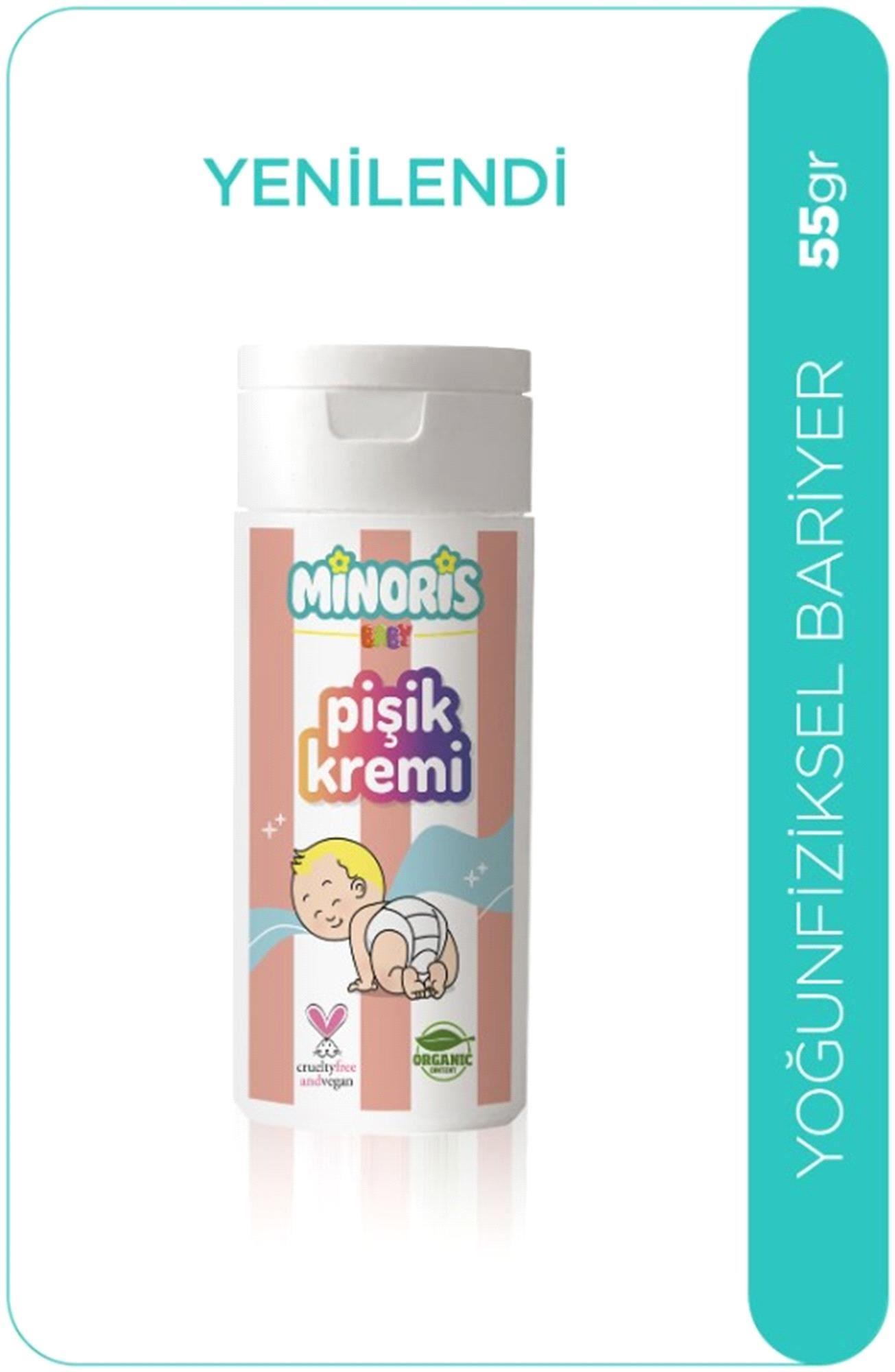 Minoris Baby Organik Vegan Pişik Kremi 55gr 