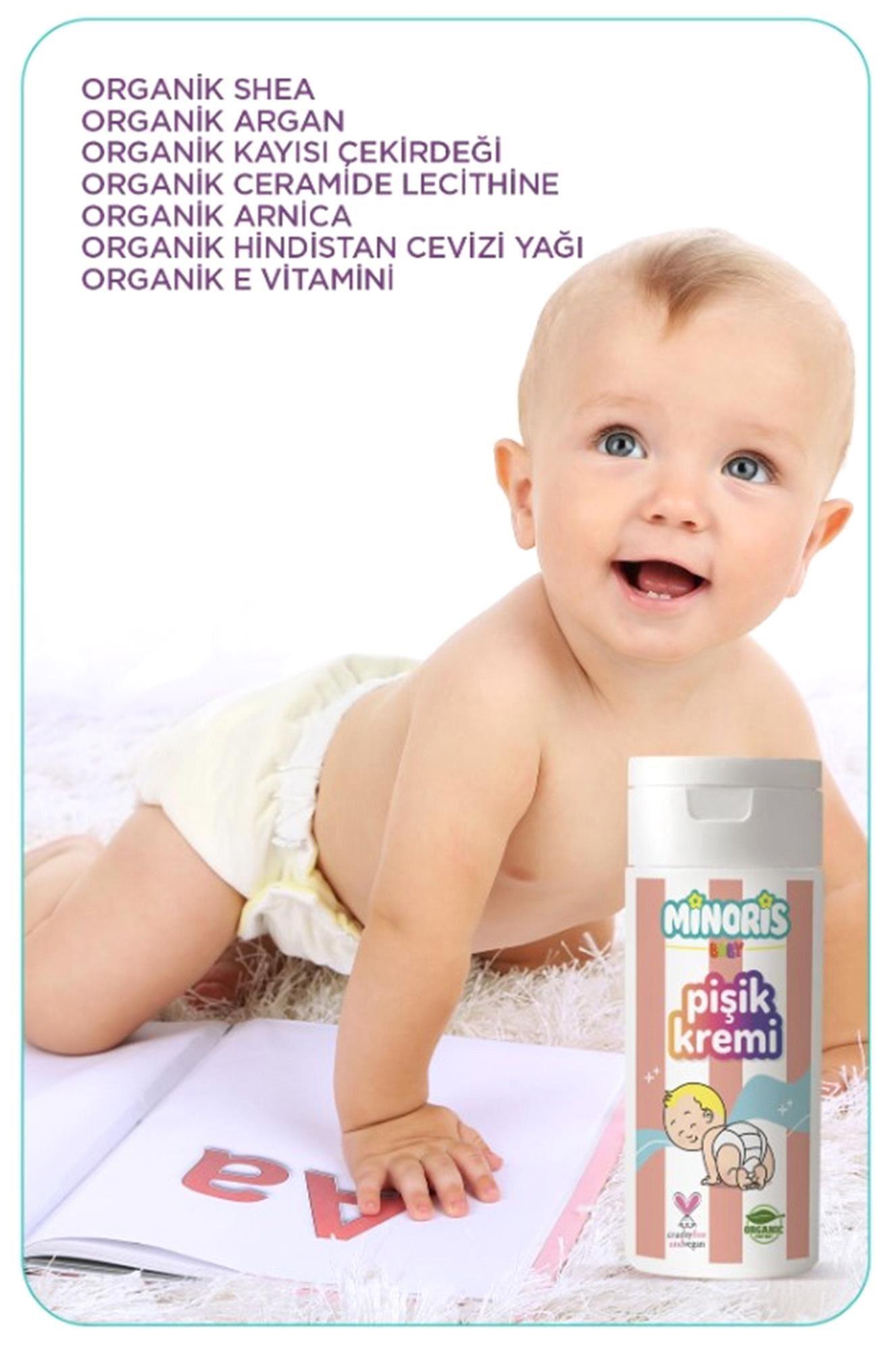 Minoris Baby Organik Vegan Pişik Kremi 55gr 